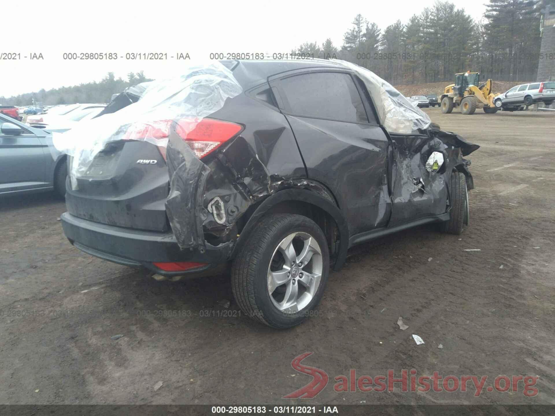 3CZRU6H71GM727567 2016 HONDA HR-V