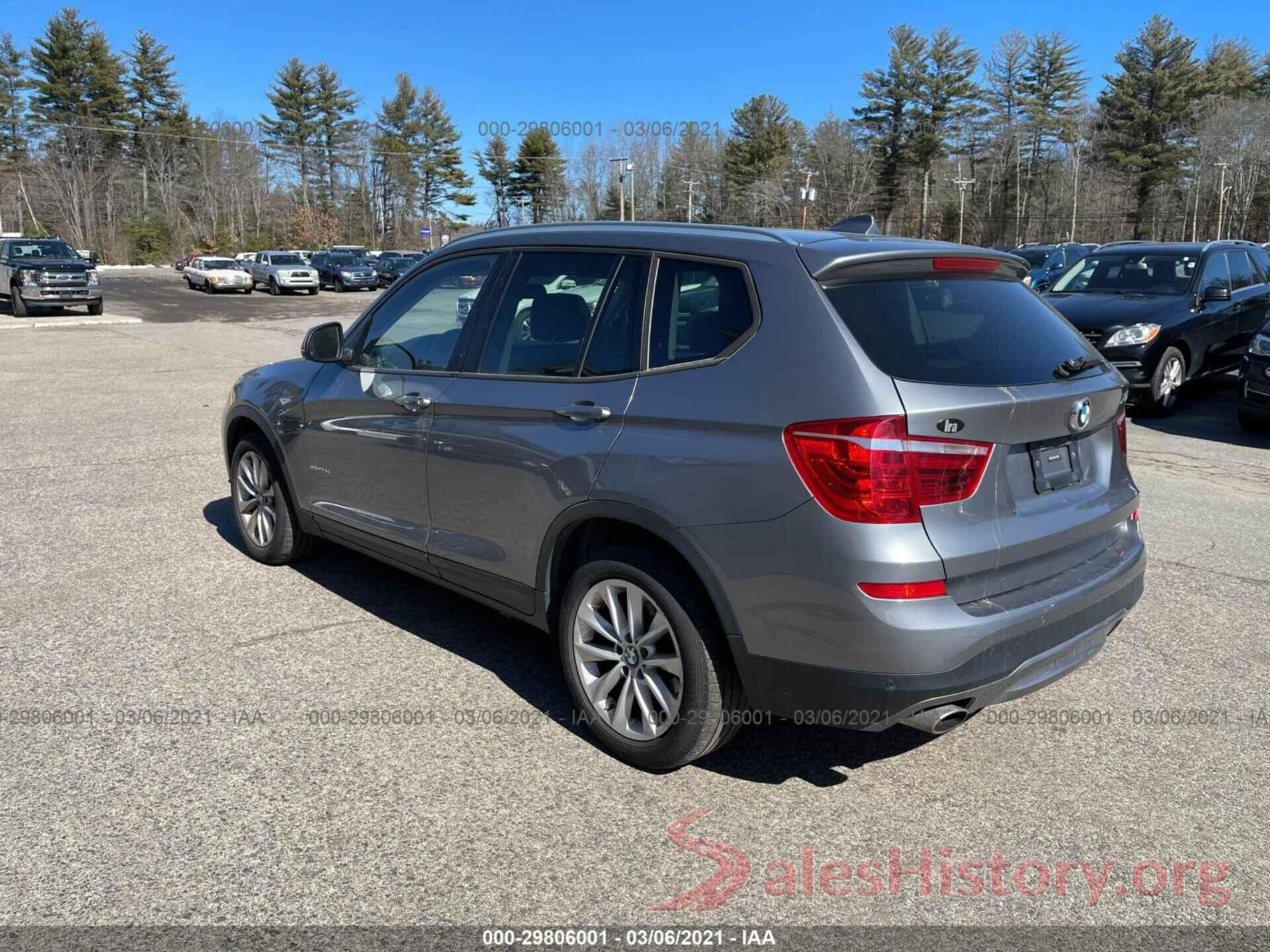 5UXWY3C57G0N87141 2016 BMW X3