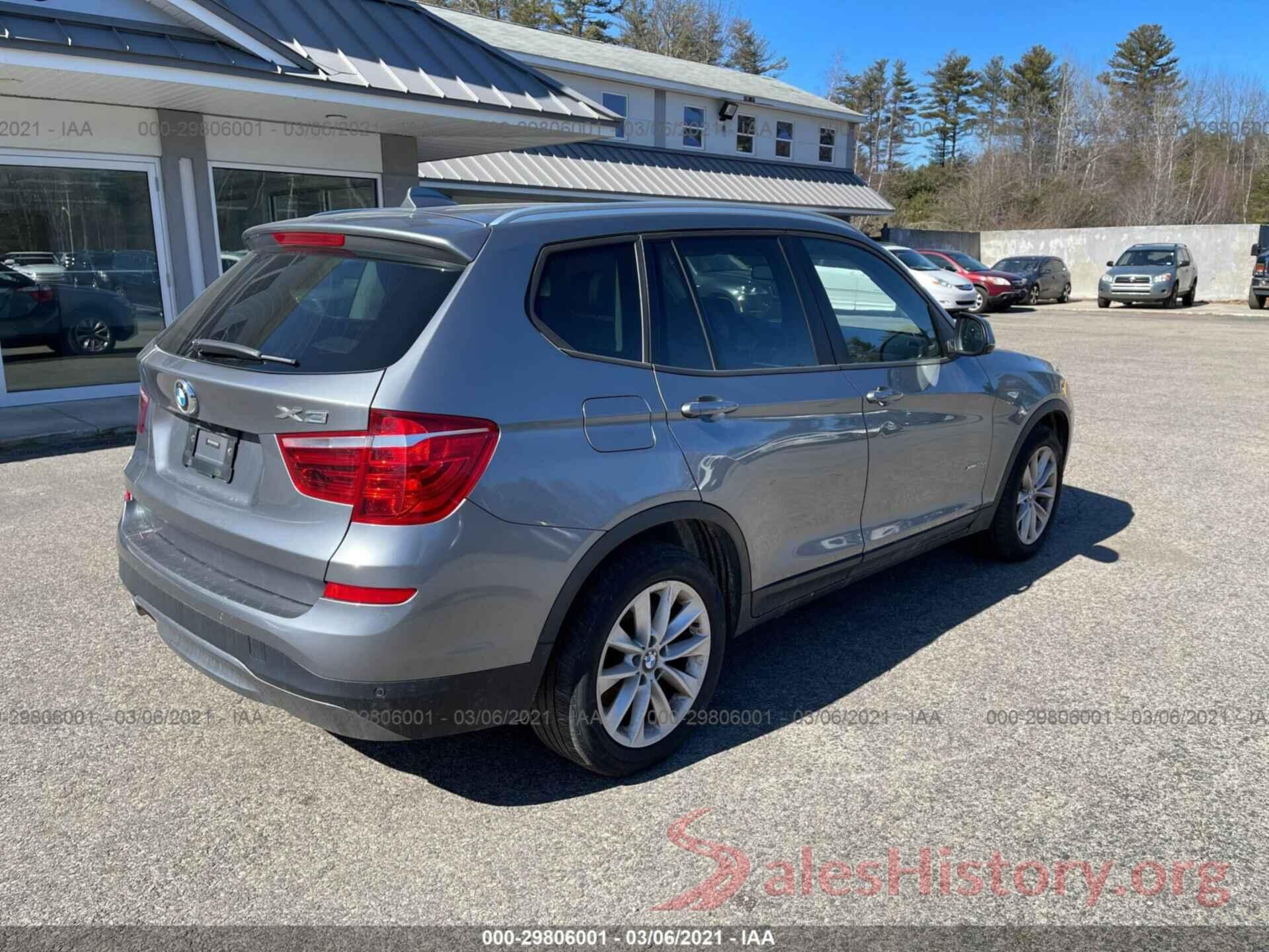 5UXWY3C57G0N87141 2016 BMW X3