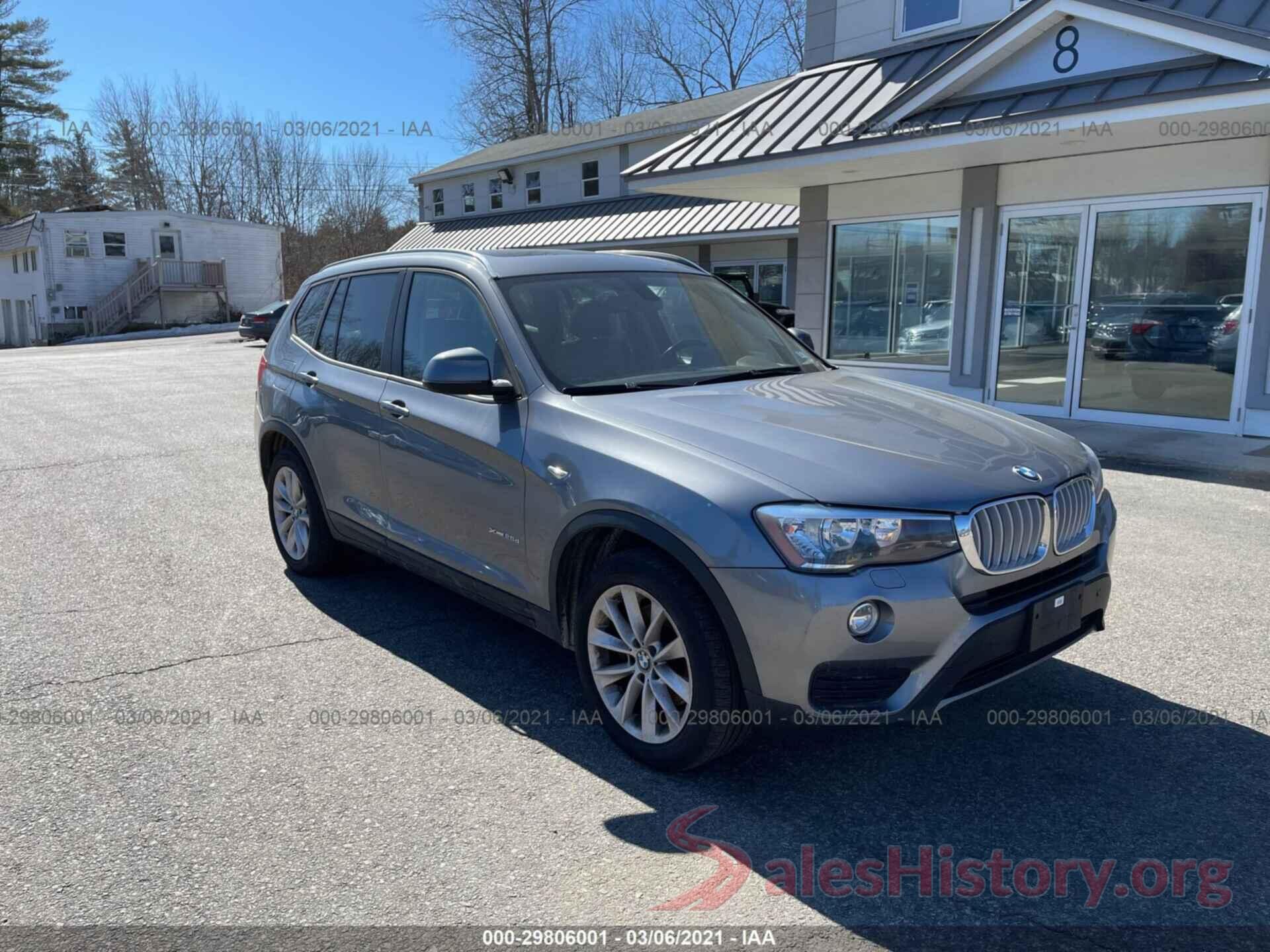 5UXWY3C57G0N87141 2016 BMW X3