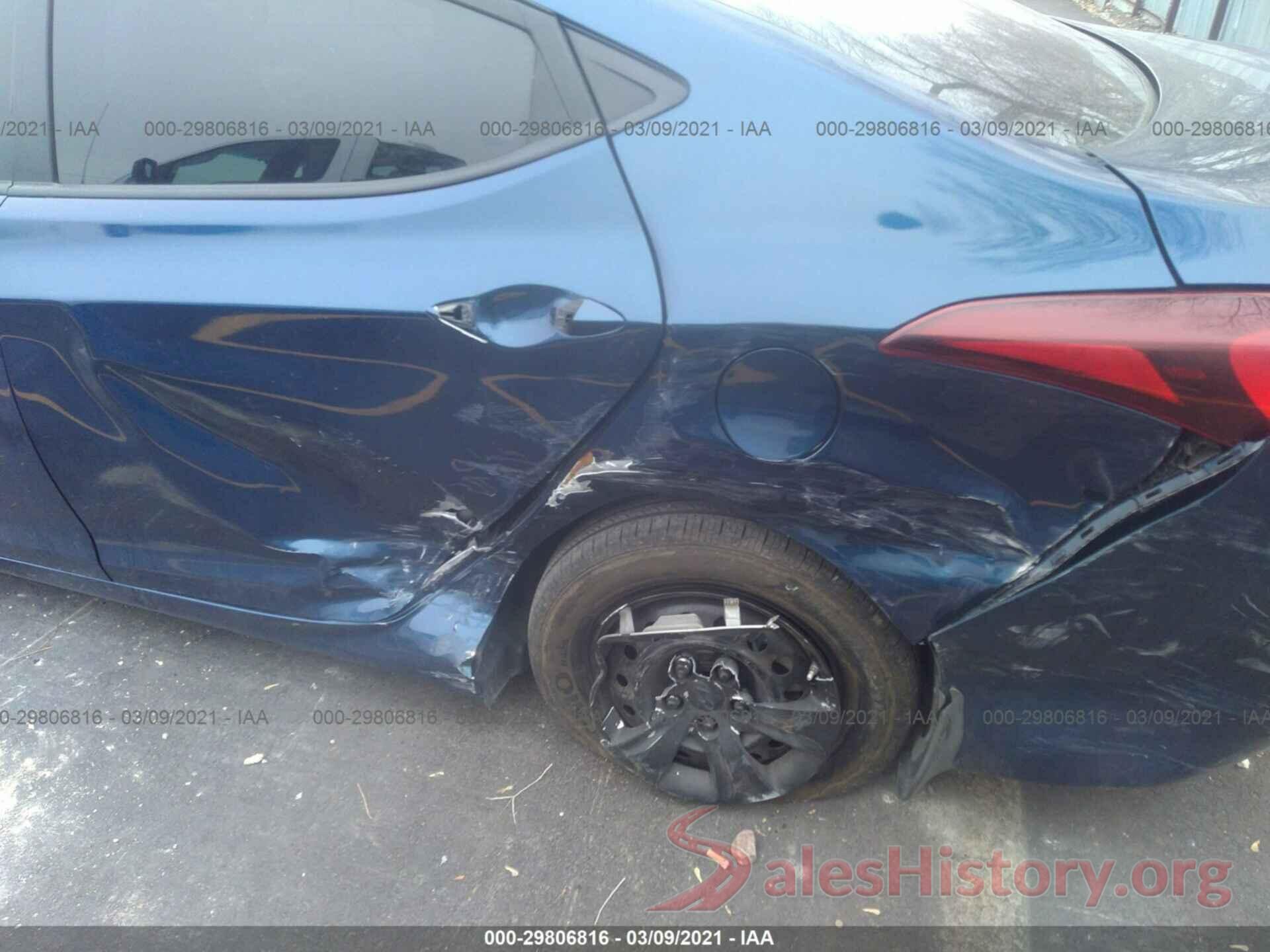 5NPDH4AE1GH756350 2016 HYUNDAI ELANTRA