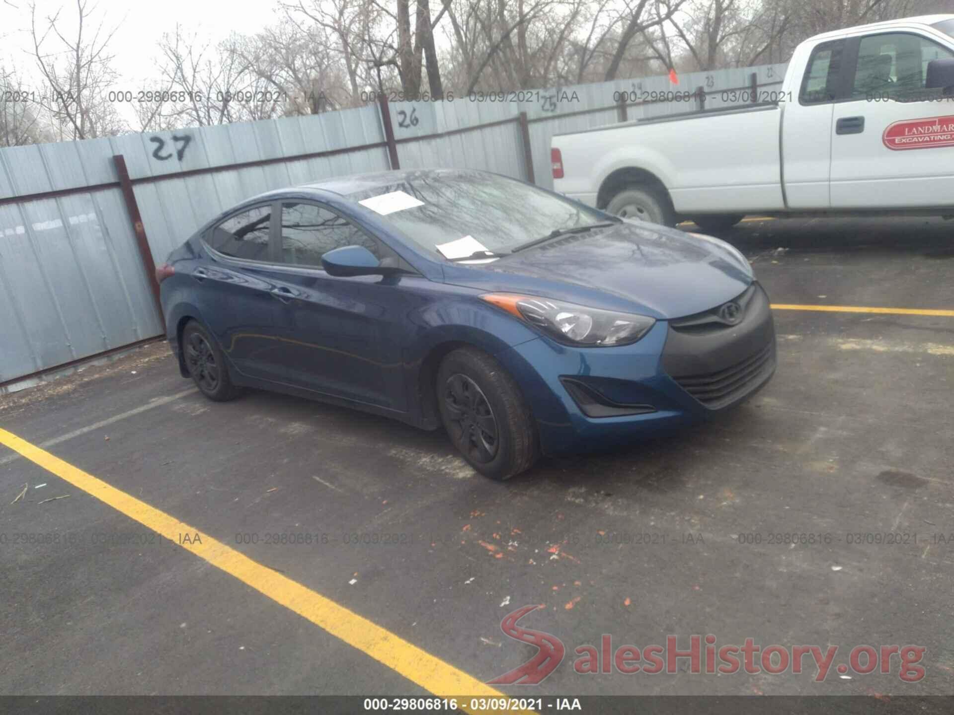 5NPDH4AE1GH756350 2016 HYUNDAI ELANTRA