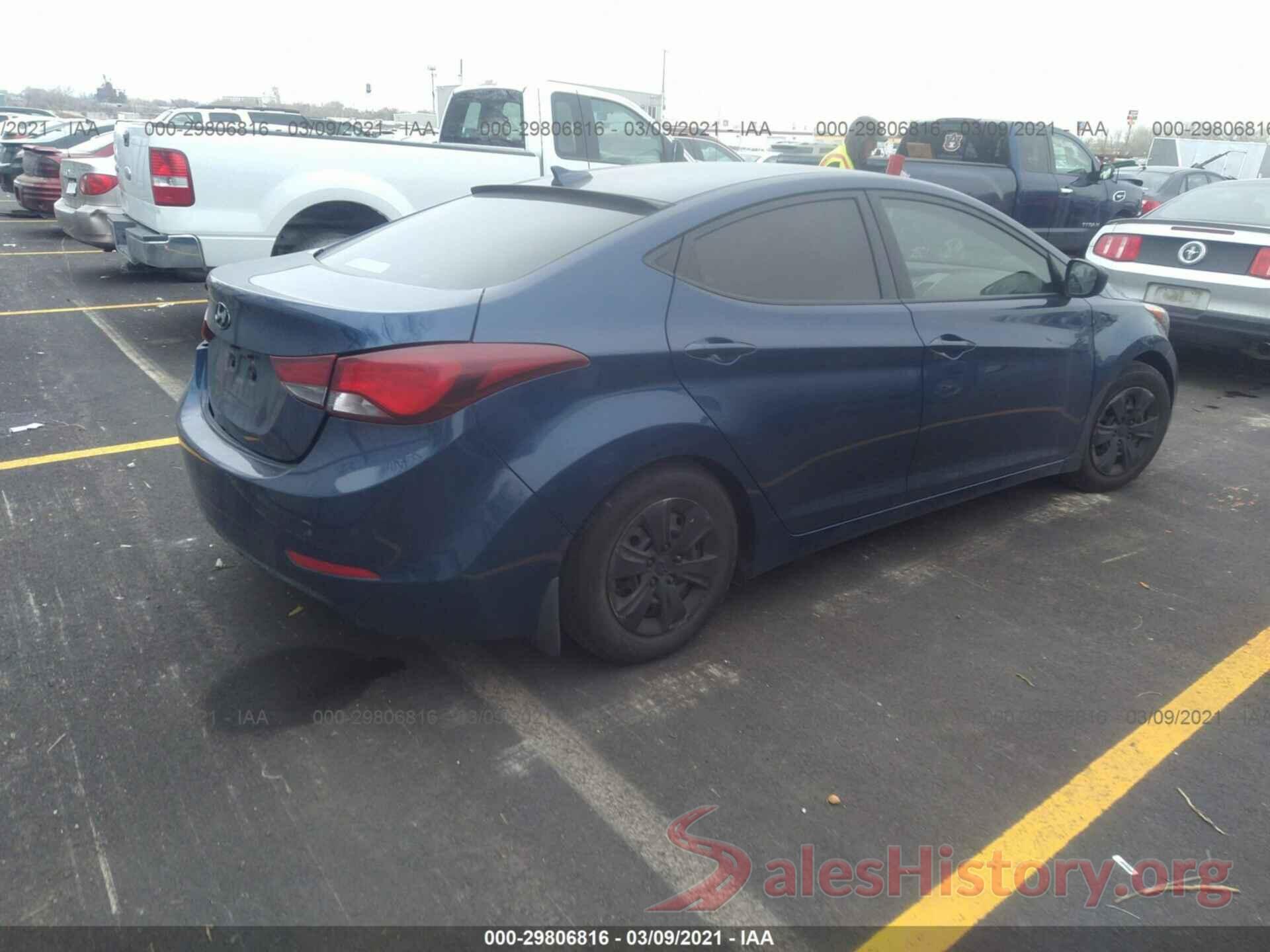 5NPDH4AE1GH756350 2016 HYUNDAI ELANTRA