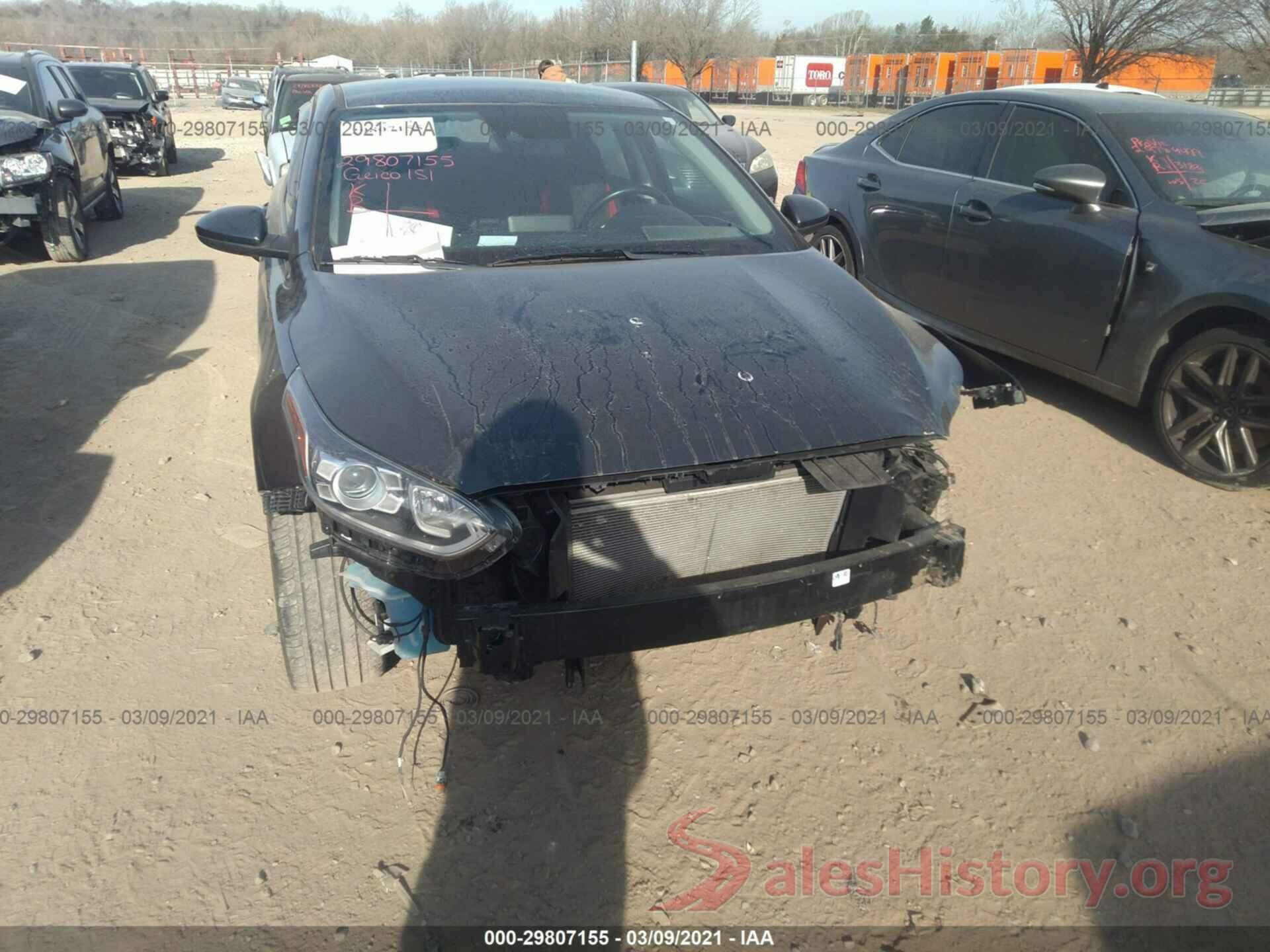 3KPF34AD8KE127048 2019 KIA FORTE