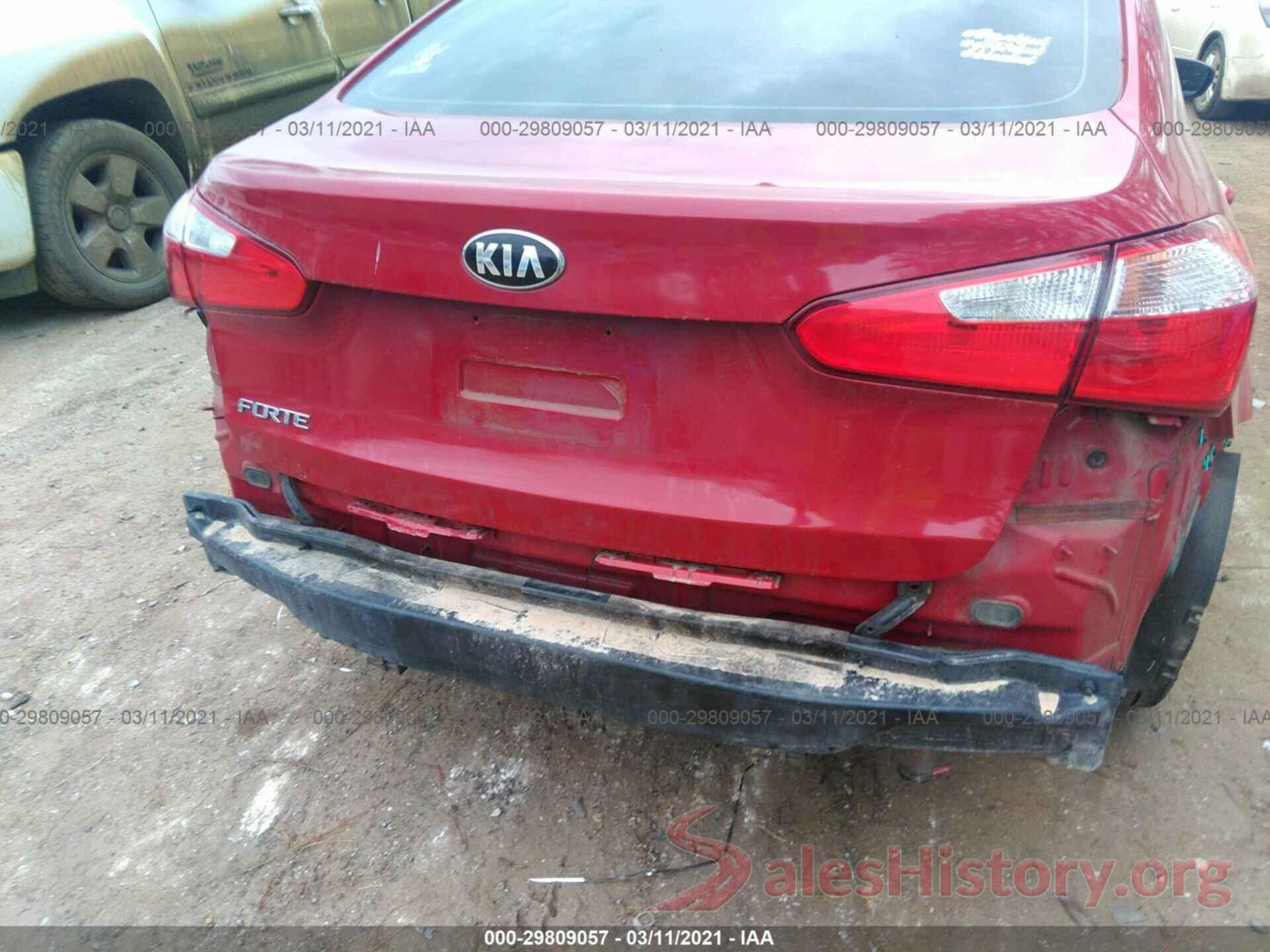 KNAFK4A65G5607505 2016 KIA FORTE