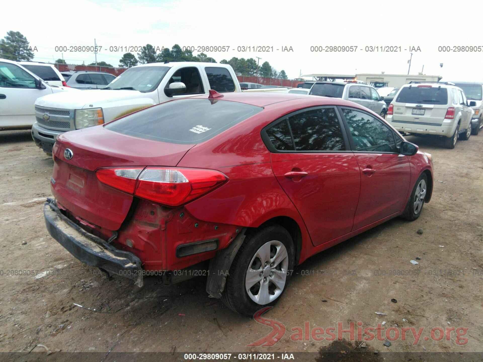 KNAFK4A65G5607505 2016 KIA FORTE