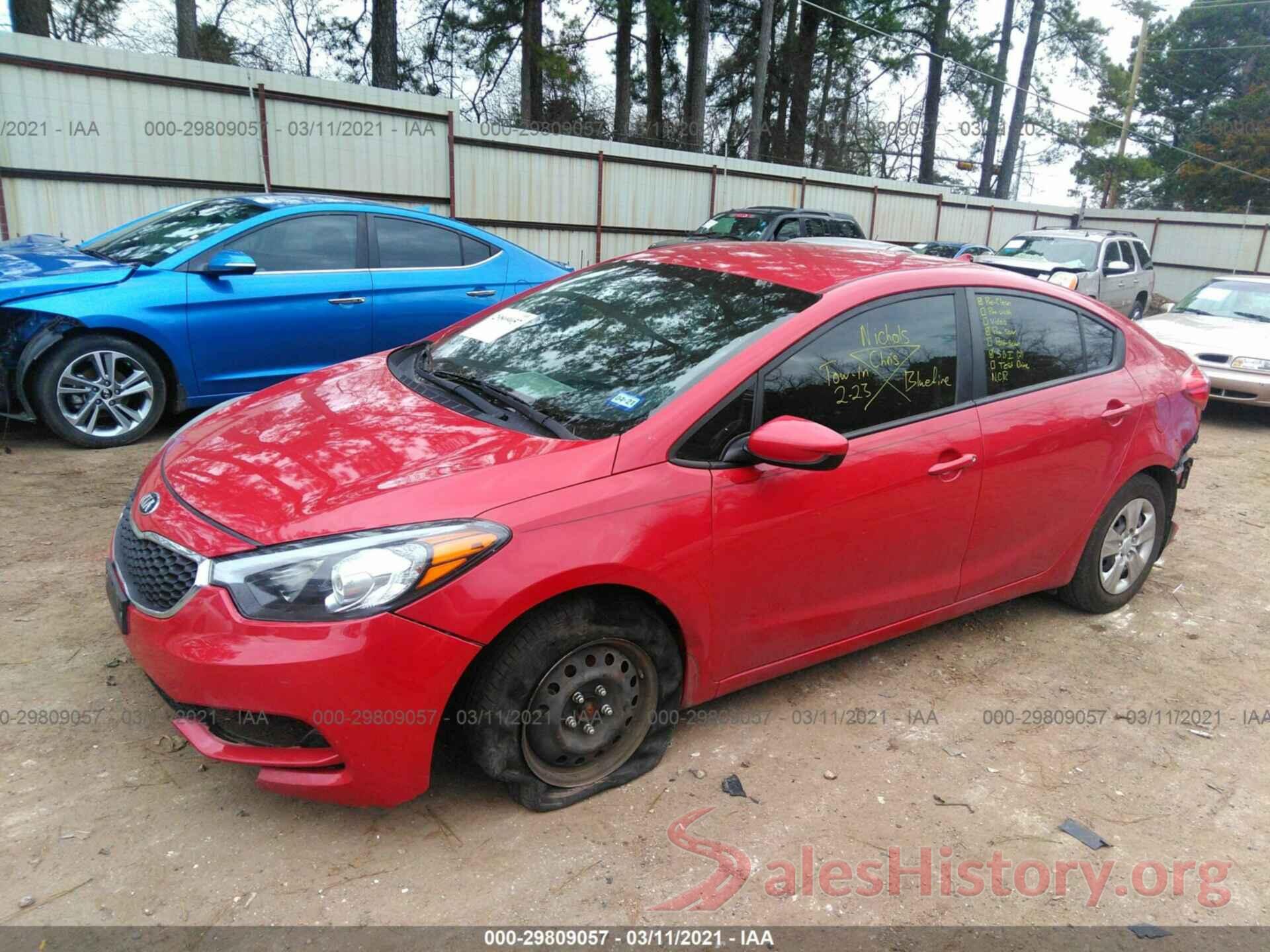 KNAFK4A65G5607505 2016 KIA FORTE