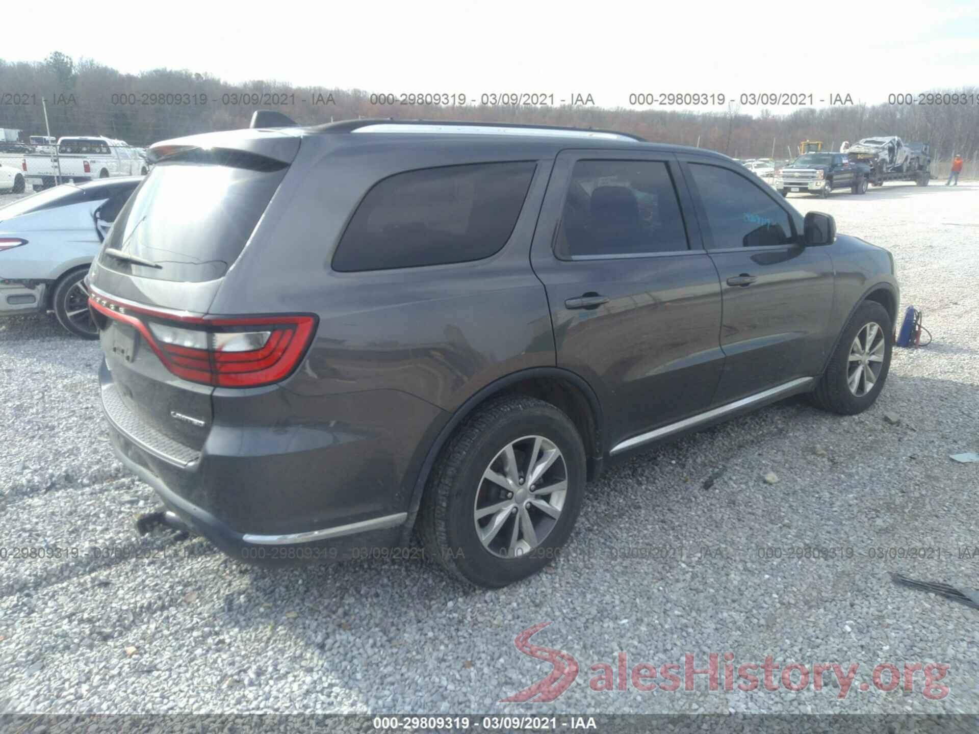 1C4RDHDG1GC361425 2016 DODGE DURANGO