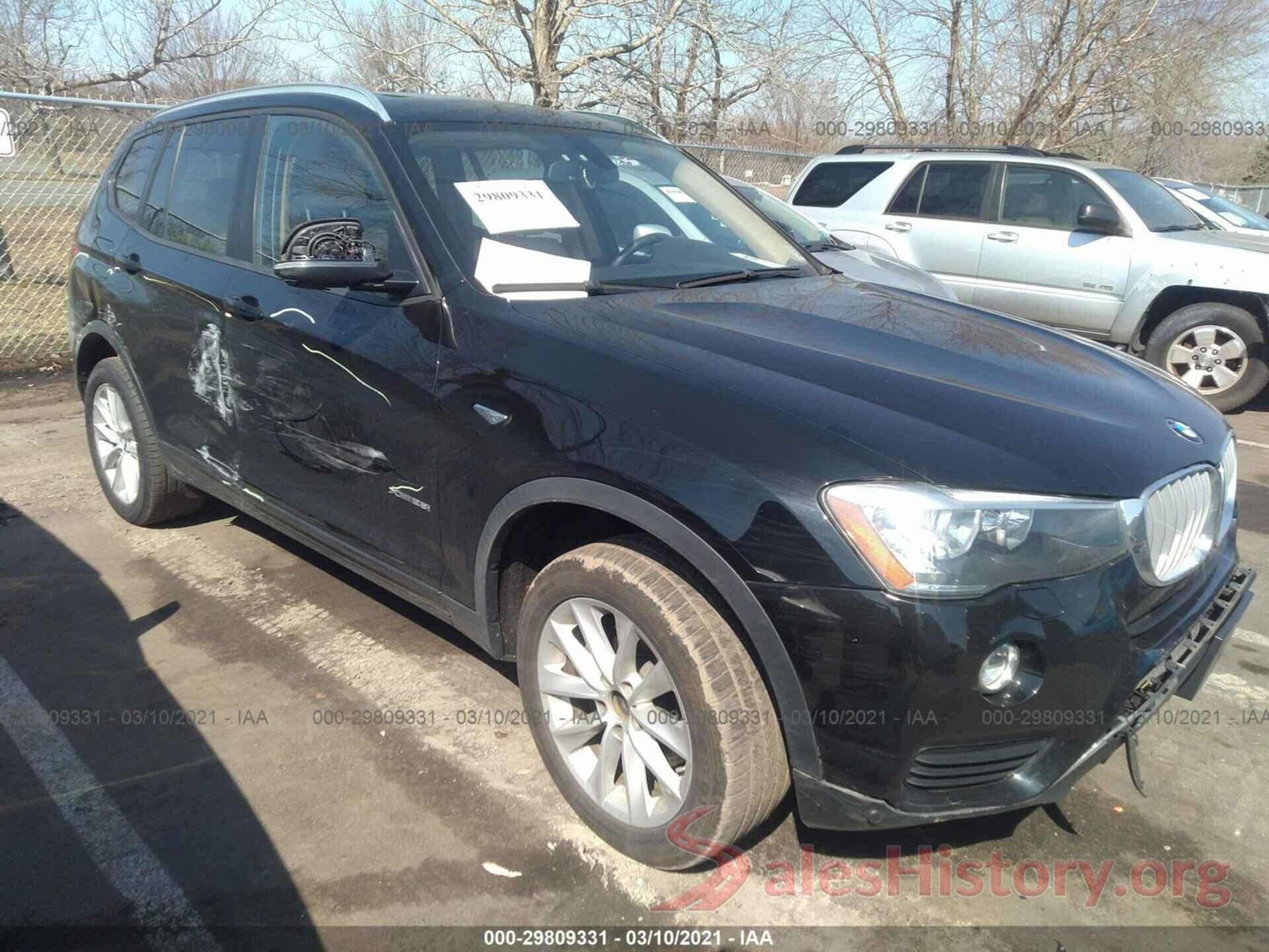 5UXWX9C53G0D88533 2016 BMW X3