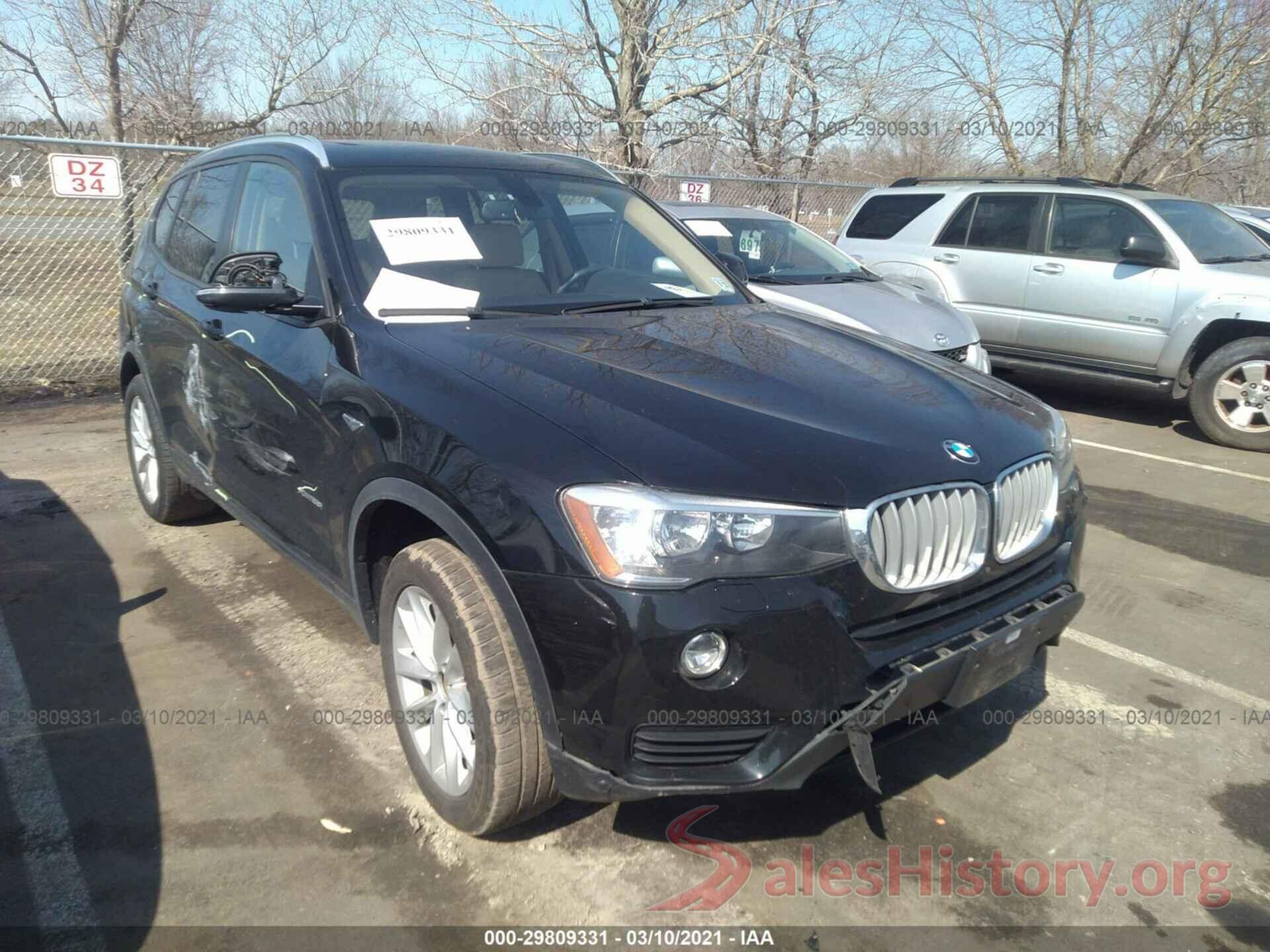 5UXWX9C53G0D88533 2016 BMW X3