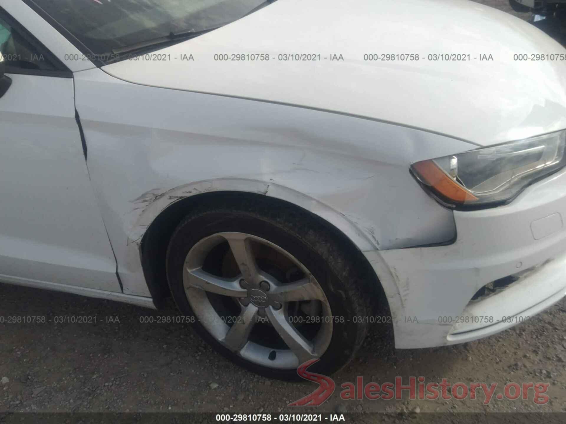 WAUA7GFFXG1055268 2016 AUDI A3