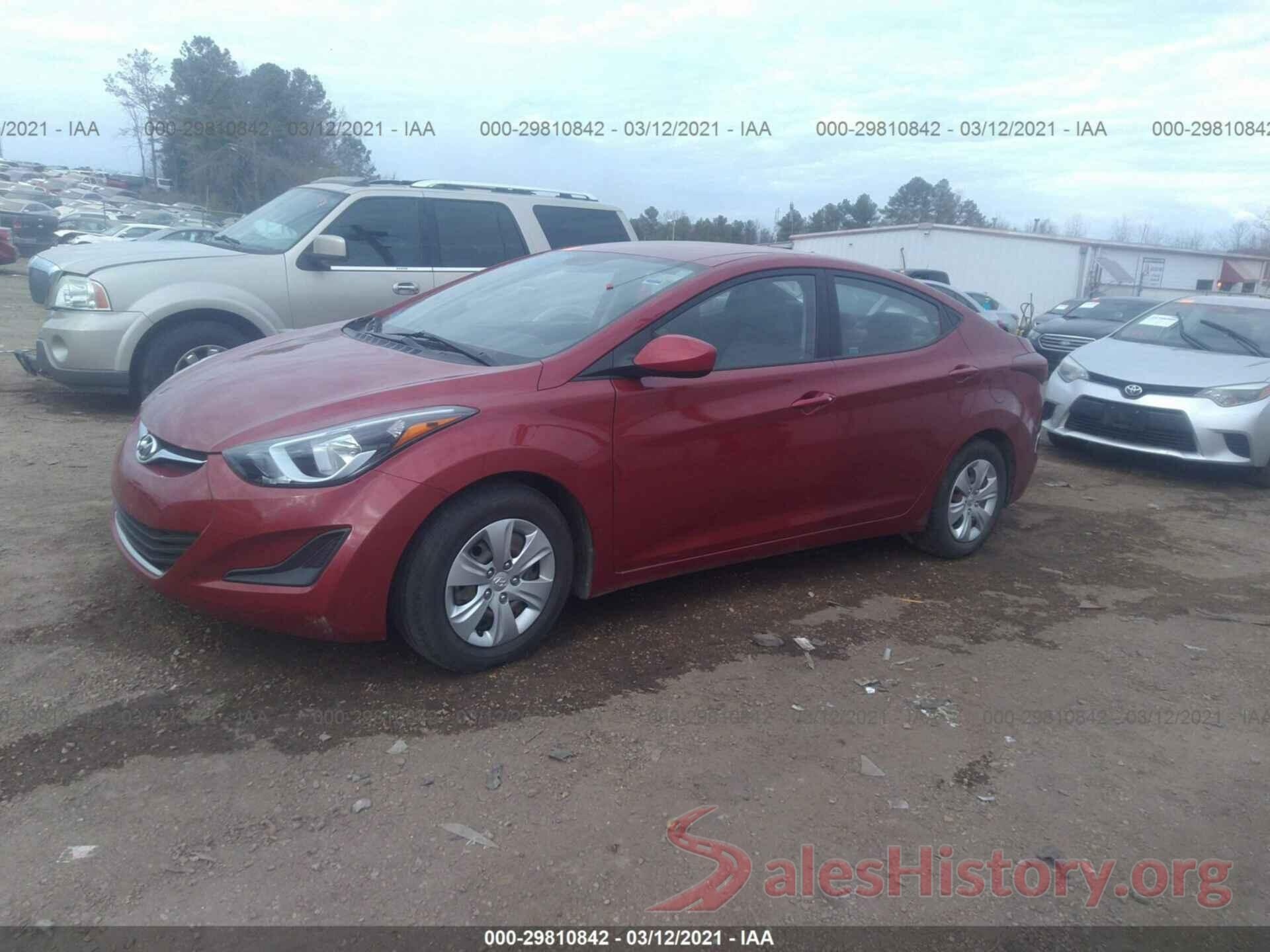 KMHDH4AE0GU644821 2016 HYUNDAI ELANTRA