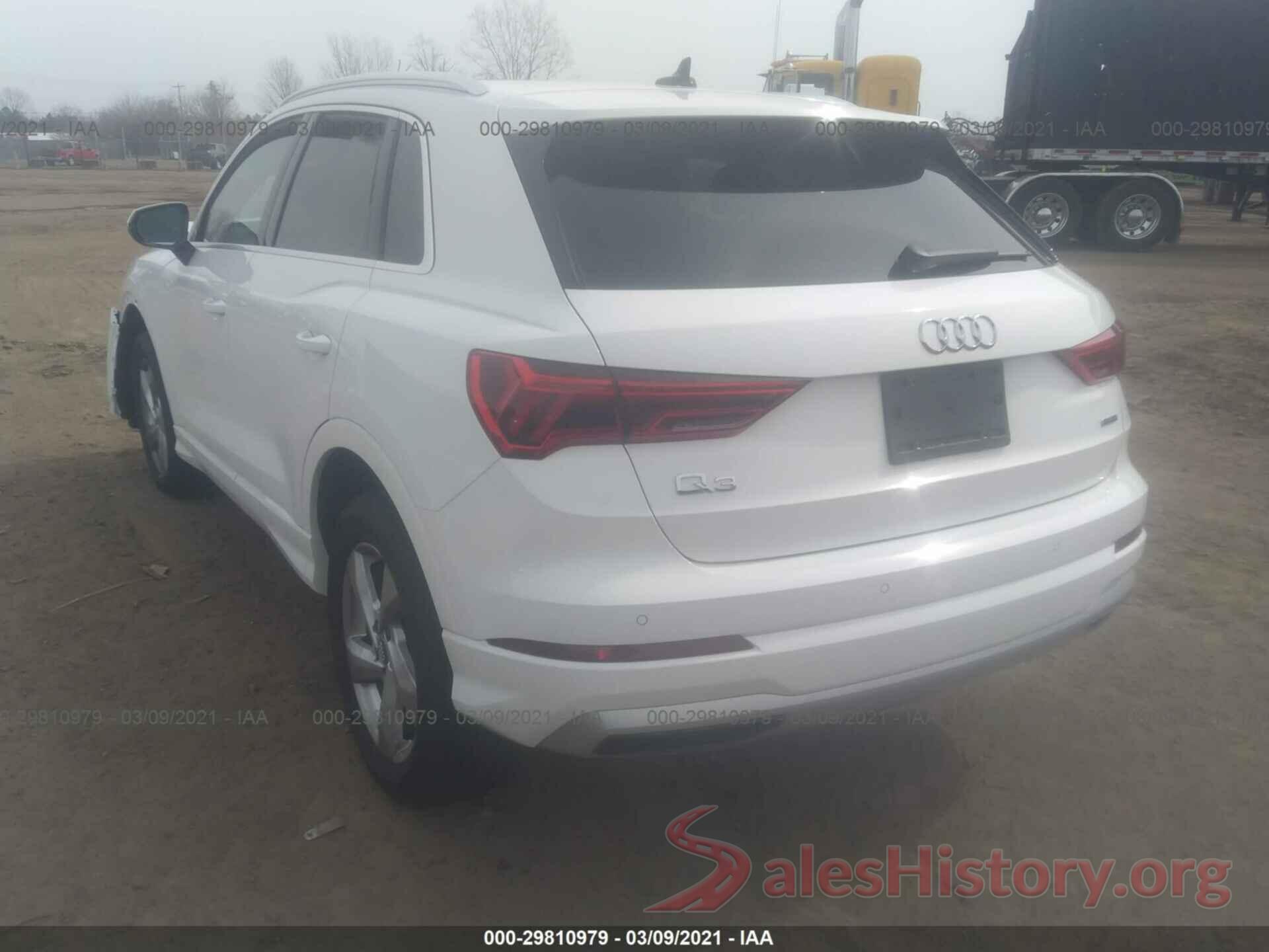 WA1AECF39L1116959 2020 AUDI Q3