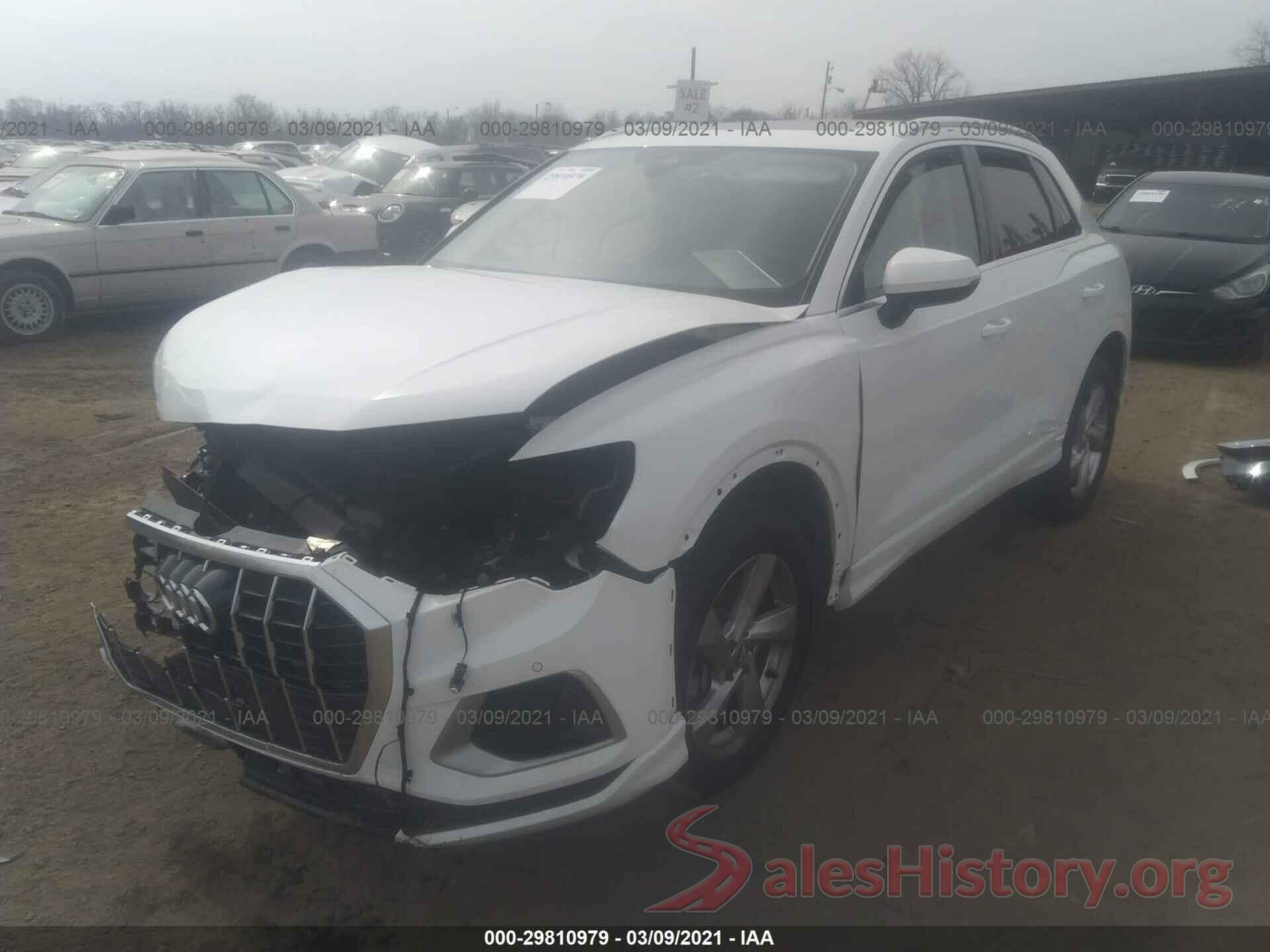 WA1AECF39L1116959 2020 AUDI Q3