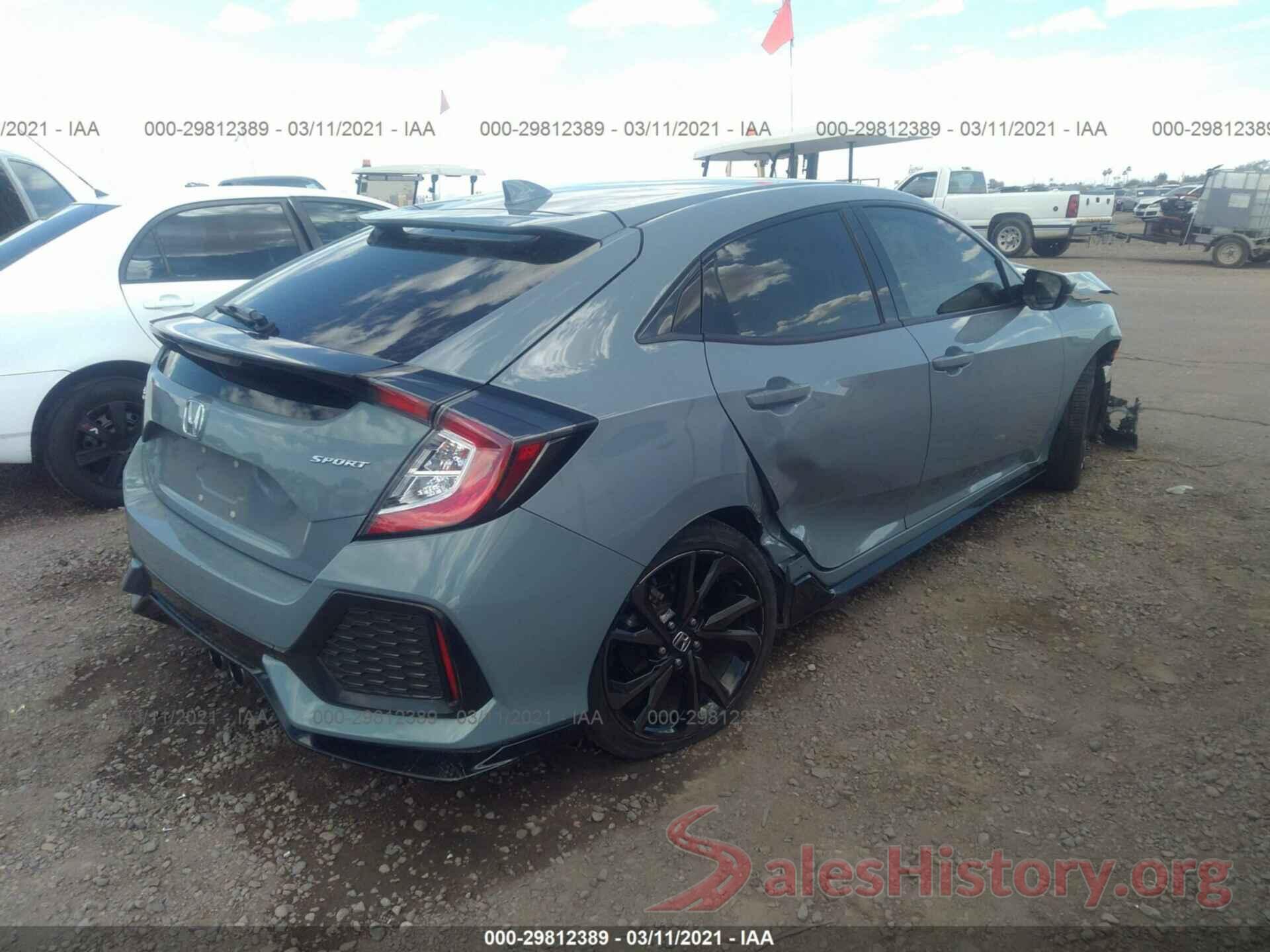 SHHFK7G41JU213322 2018 HONDA CIVIC HATCHBACK