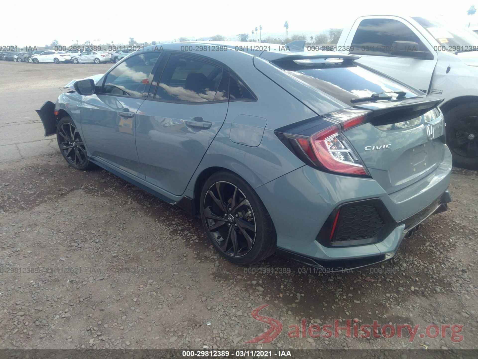 SHHFK7G41JU213322 2018 HONDA CIVIC HATCHBACK