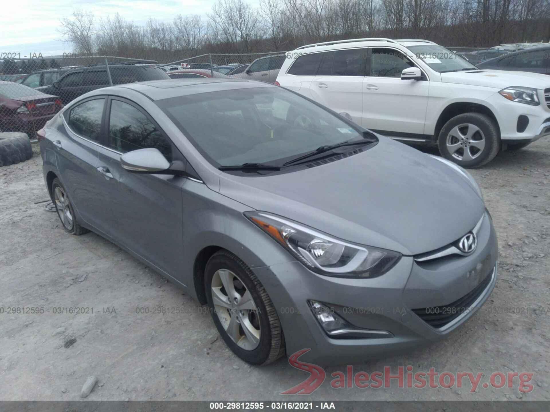 KMHDH4AE6GU493676 2016 HYUNDAI ELANTRA