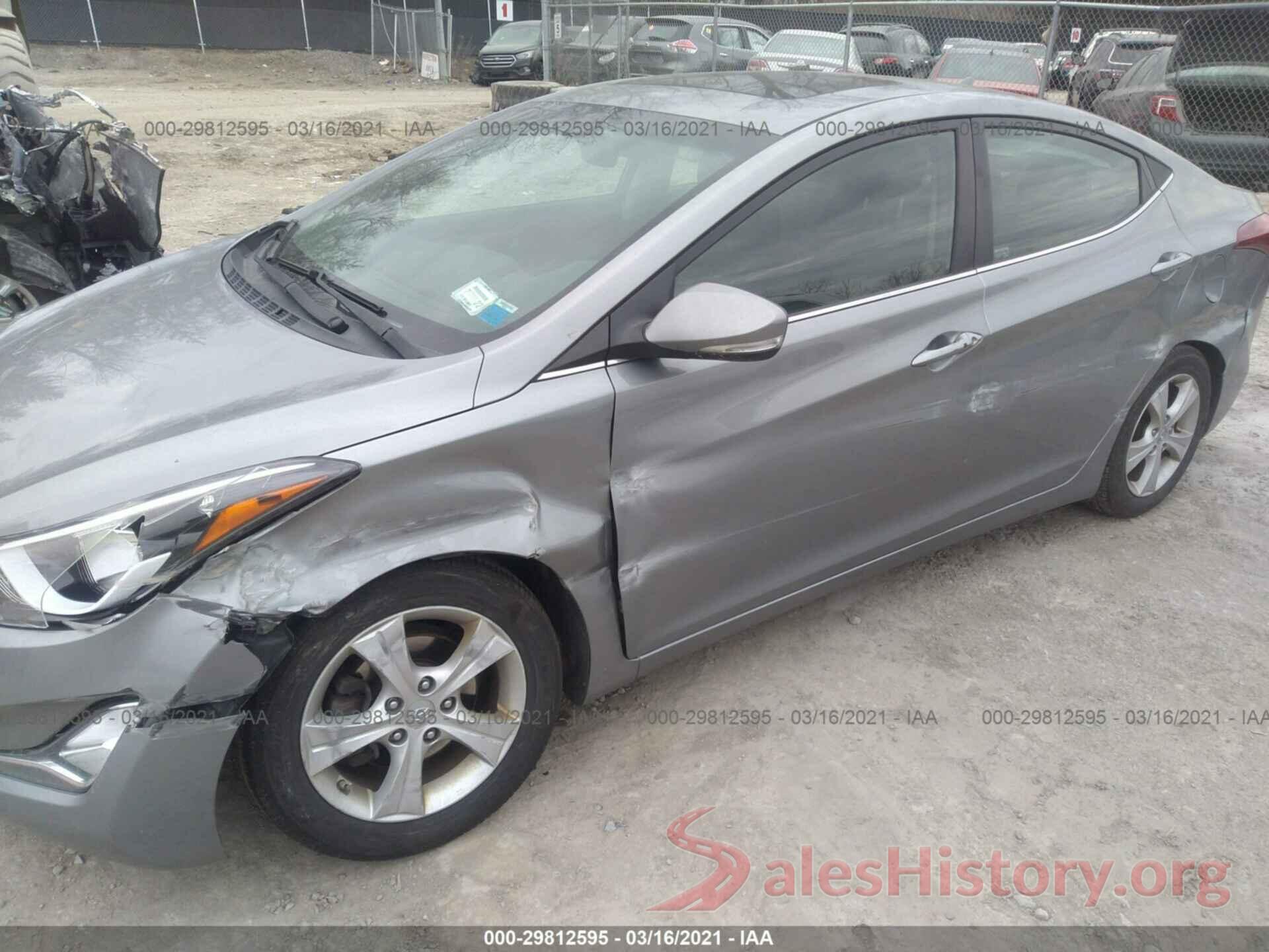 KMHDH4AE6GU493676 2016 HYUNDAI ELANTRA