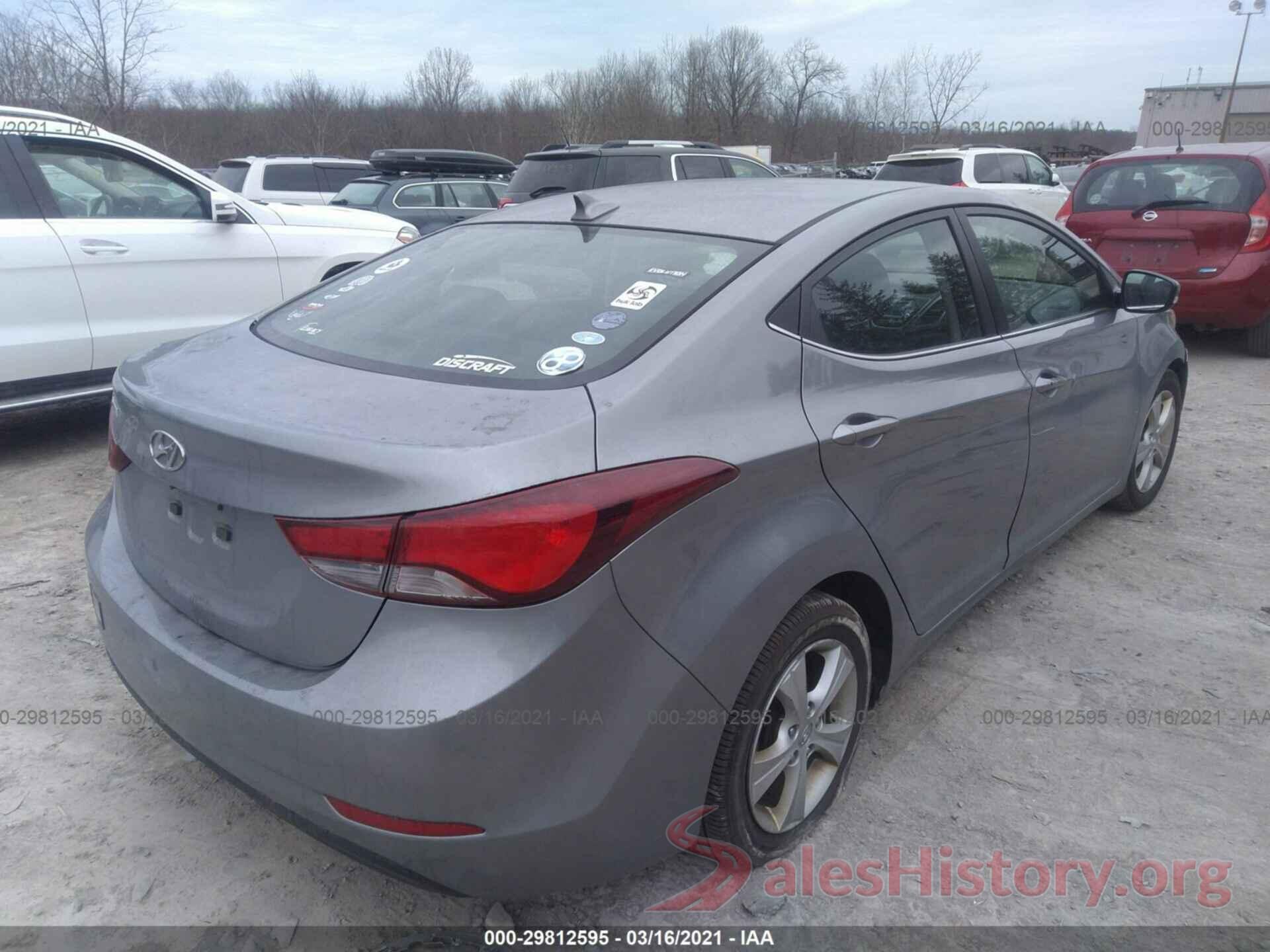 KMHDH4AE6GU493676 2016 HYUNDAI ELANTRA