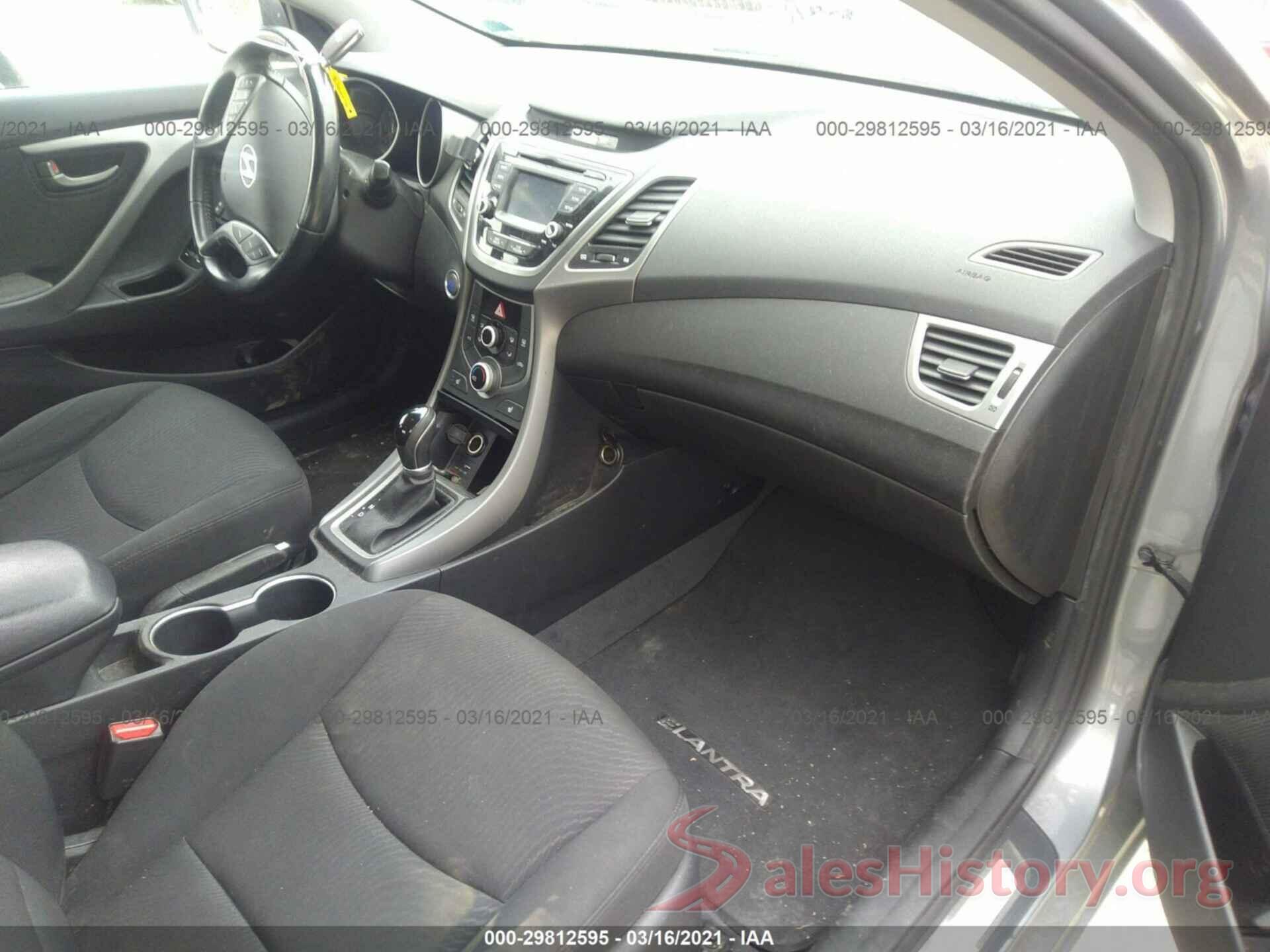 KMHDH4AE6GU493676 2016 HYUNDAI ELANTRA