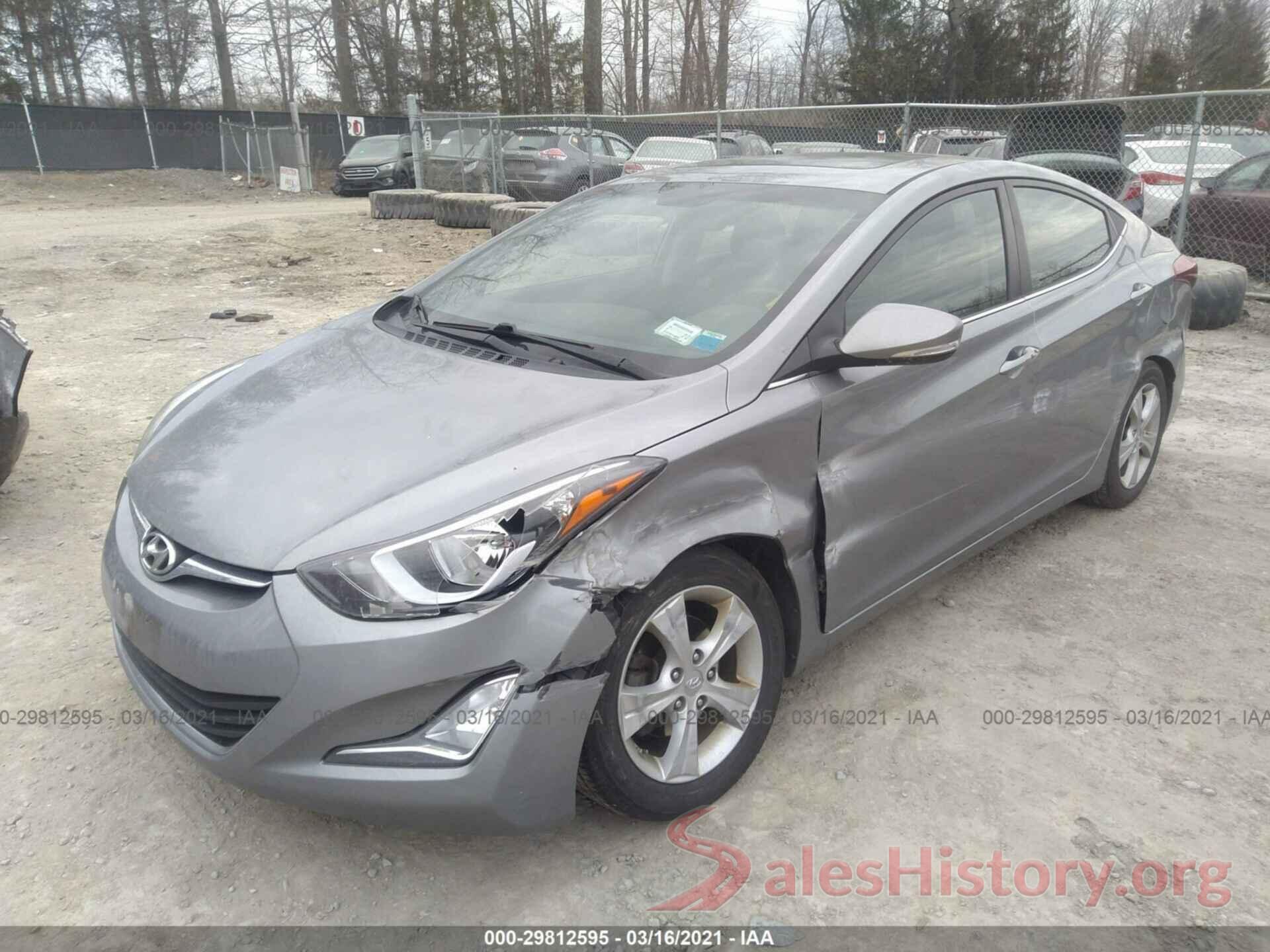 KMHDH4AE6GU493676 2016 HYUNDAI ELANTRA