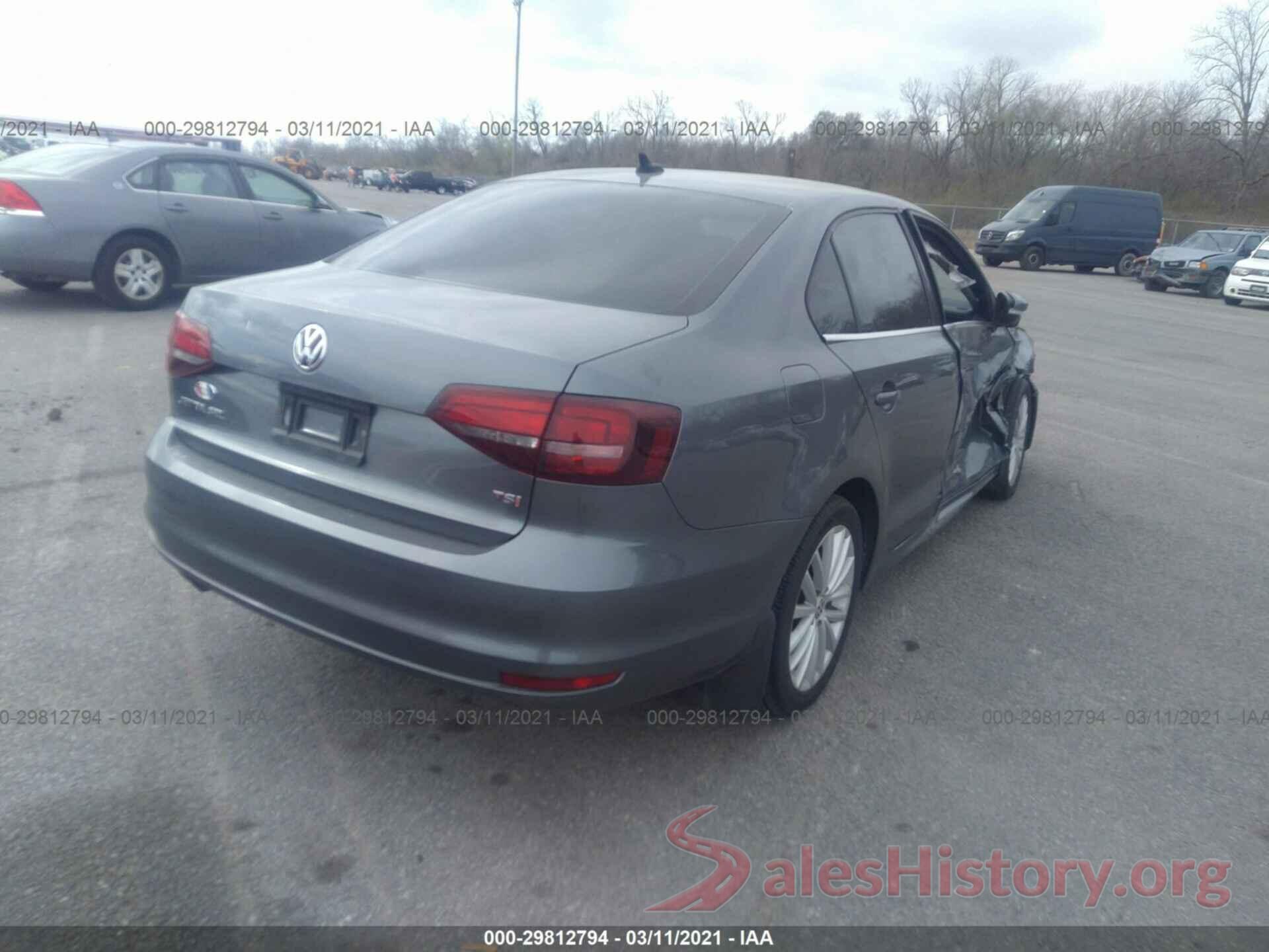 3VWL17AJXGM205467 2016 VOLKSWAGEN JETTA SEDAN