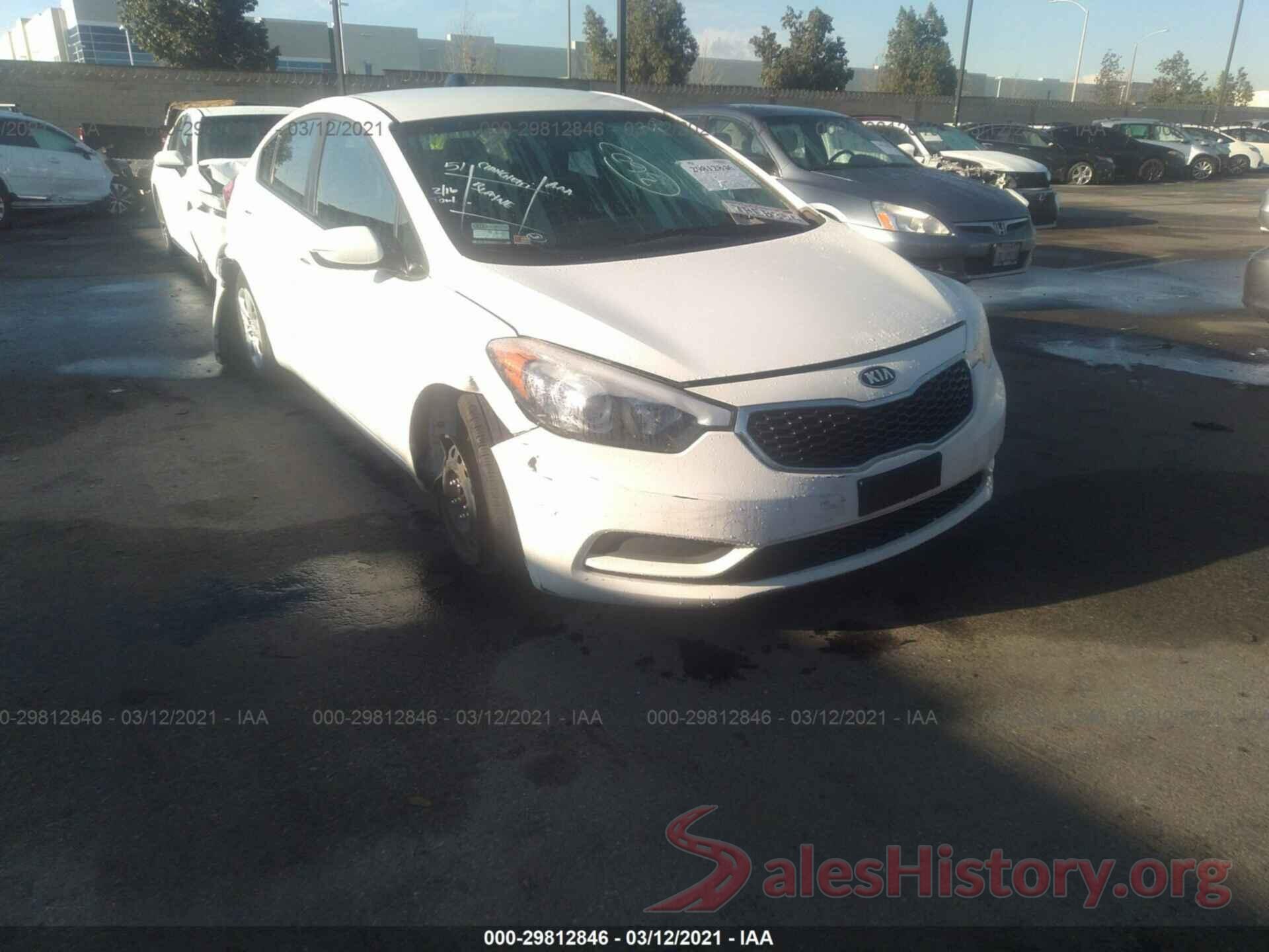 KNAFK4A64G5617345 2016 KIA FORTE