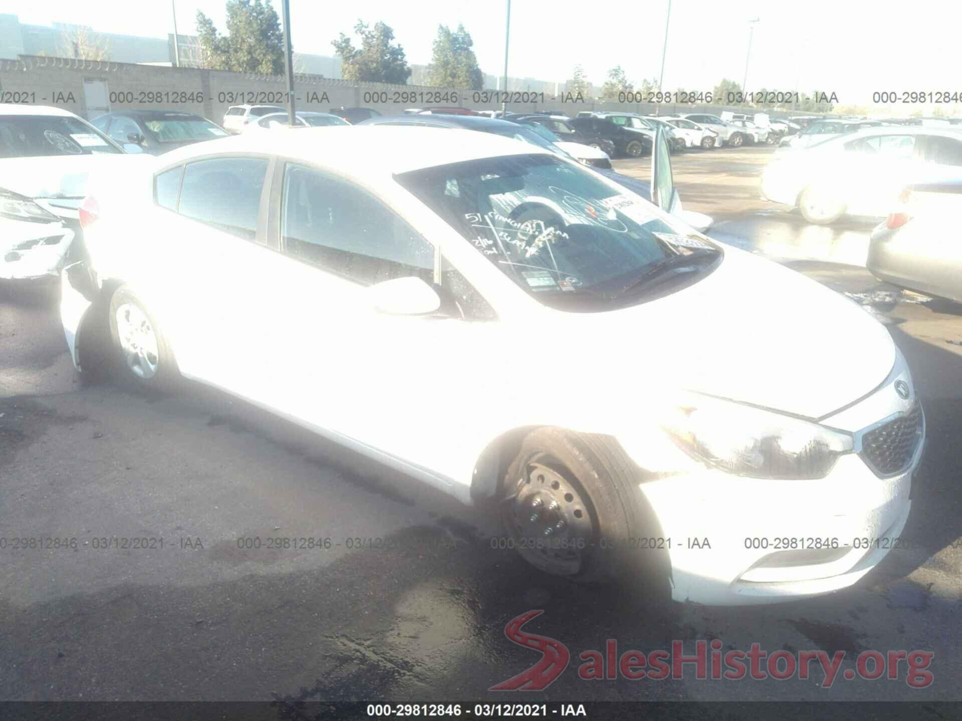 KNAFK4A64G5617345 2016 KIA FORTE