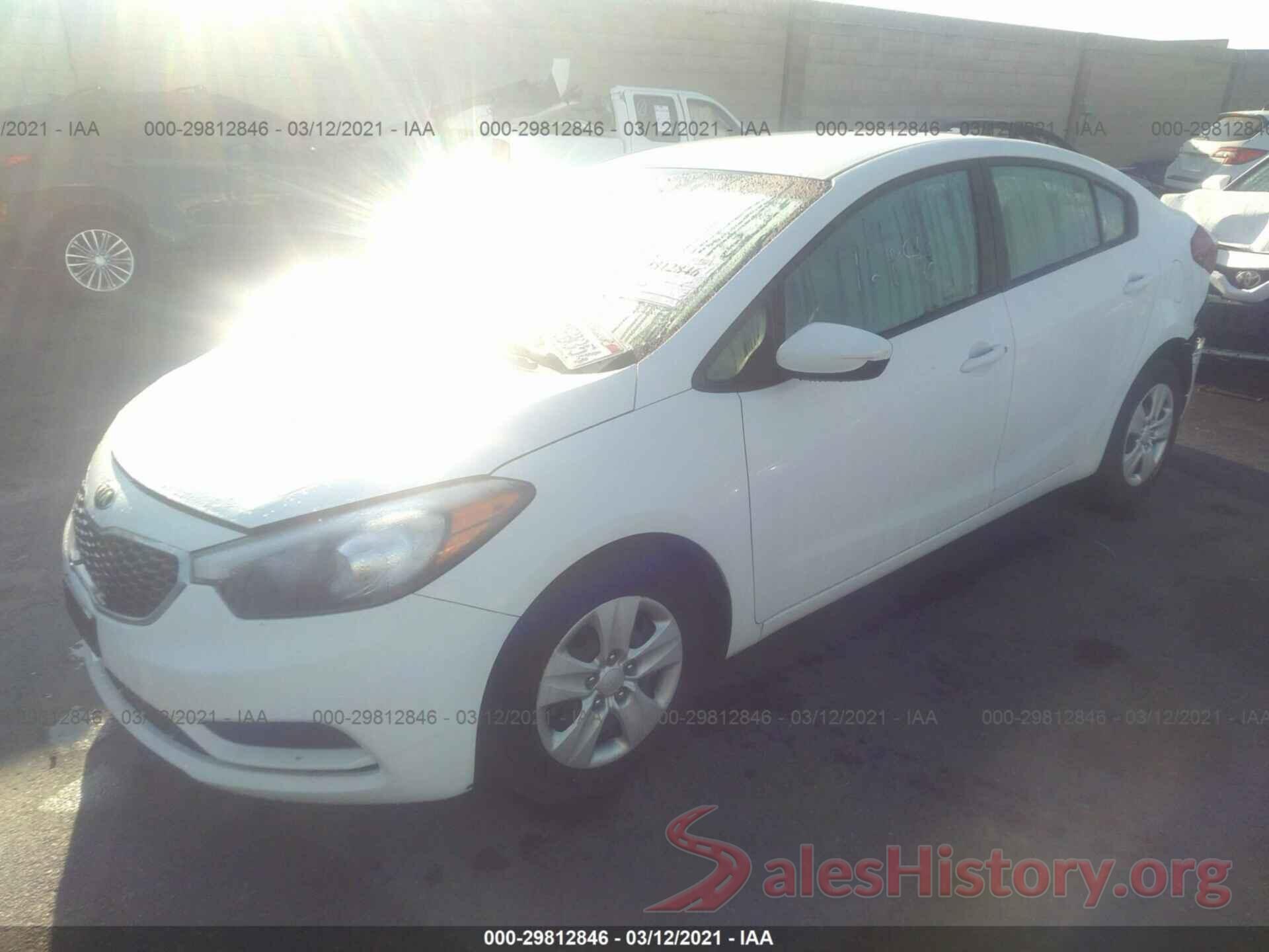 KNAFK4A64G5617345 2016 KIA FORTE