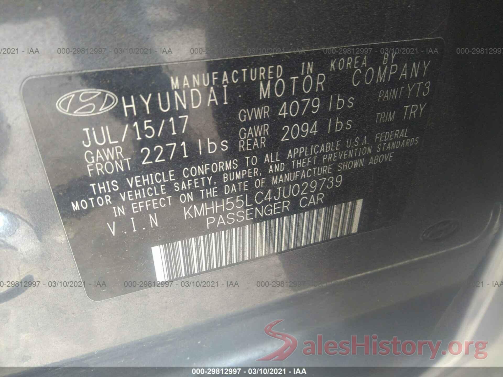 KMHH55LC4JU029739 2018 HYUNDAI ELANTRA GT