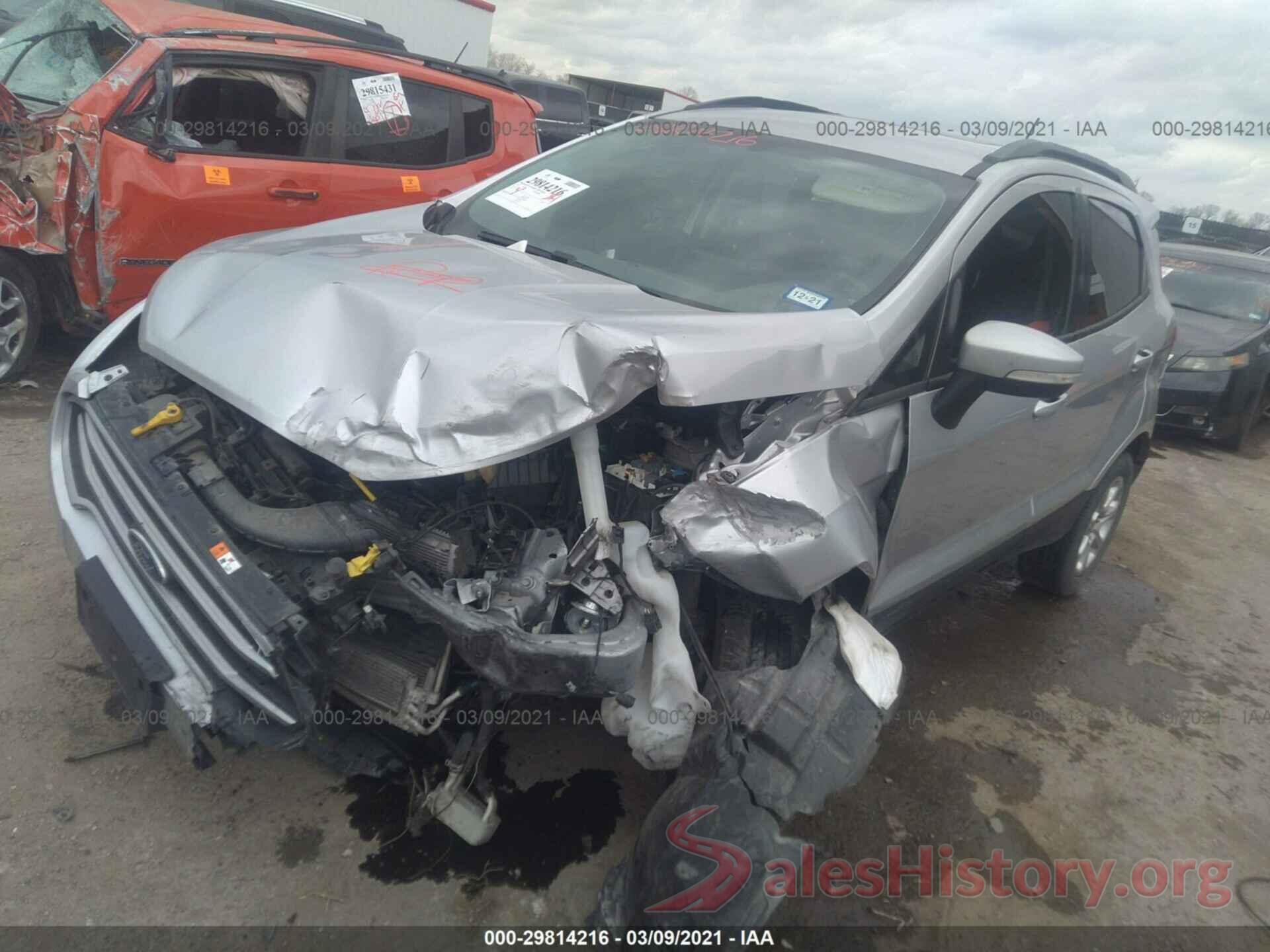 MAJ3S2GE4KC291596 2019 FORD ECOSPORT