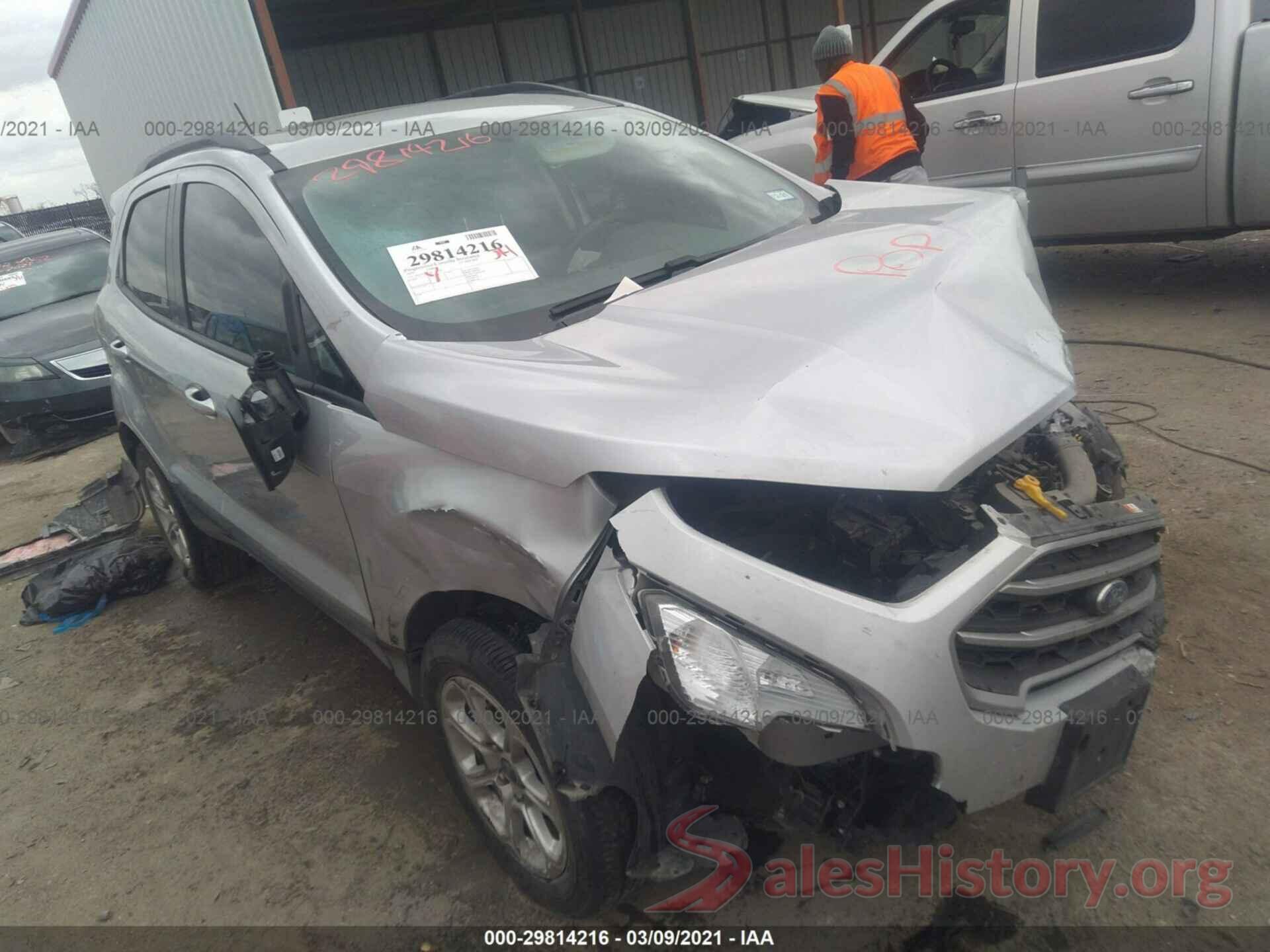 MAJ3S2GE4KC291596 2019 FORD ECOSPORT