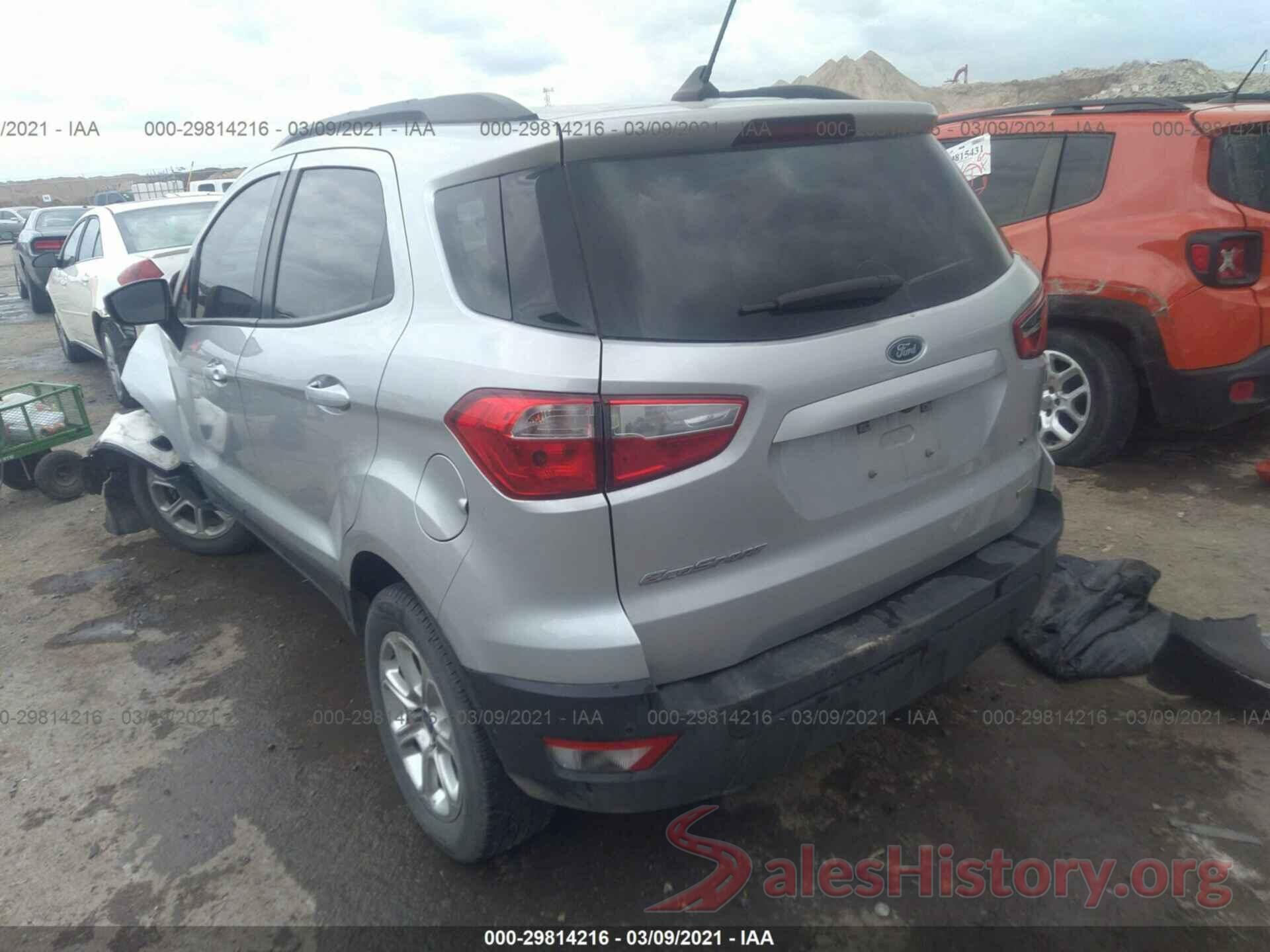 MAJ3S2GE4KC291596 2019 FORD ECOSPORT