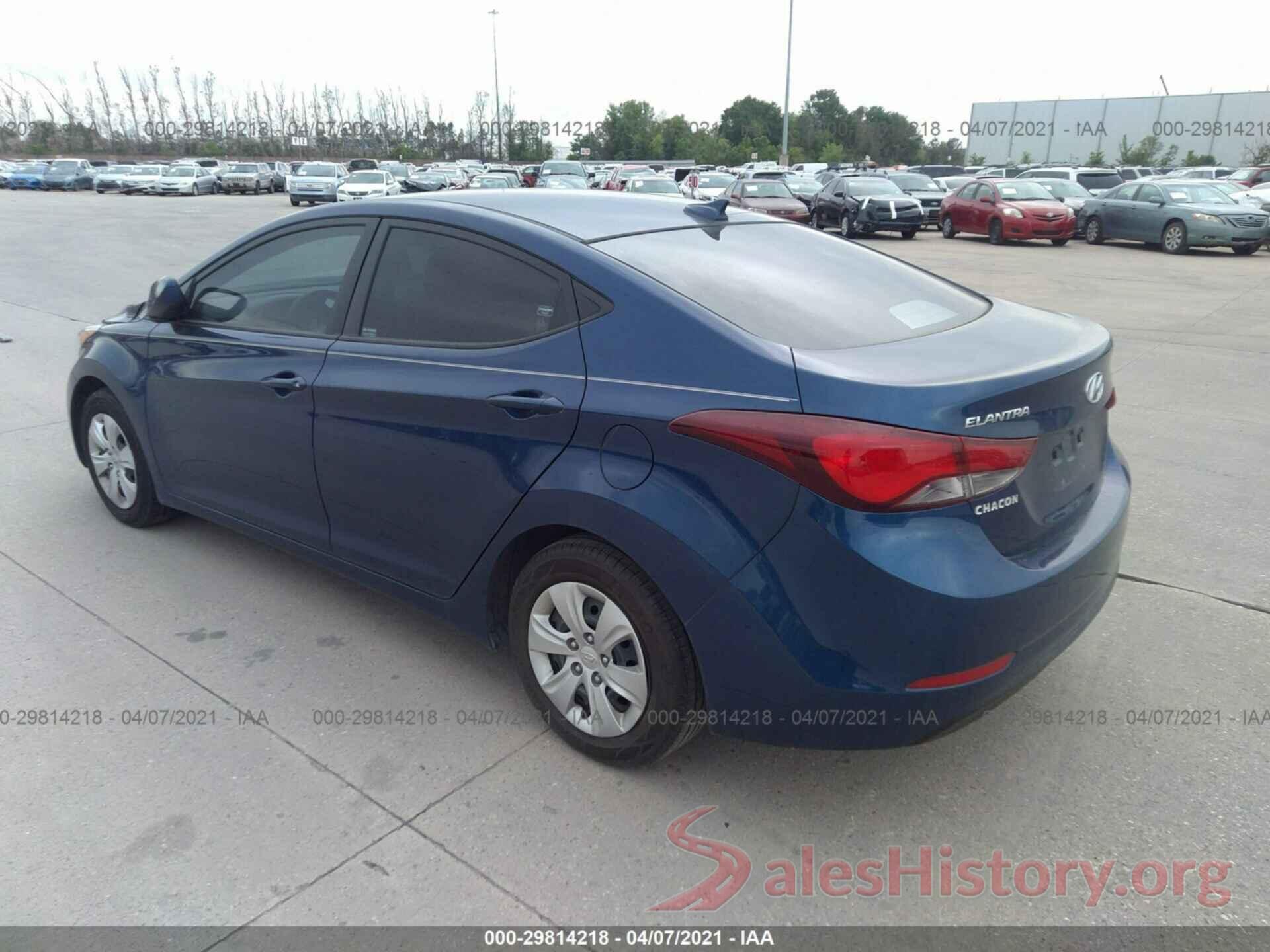 5NPDH4AE3GH788586 2016 HYUNDAI ELANTRA