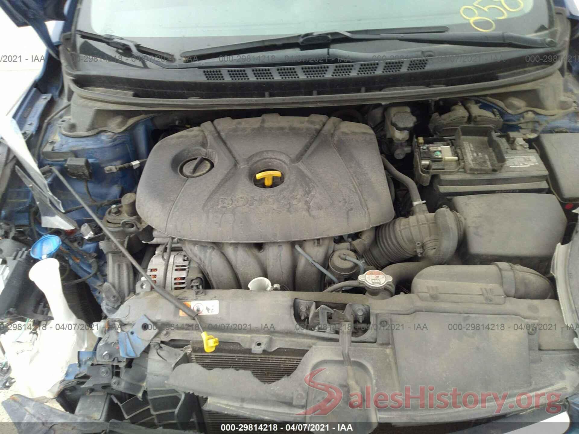 5NPDH4AE3GH788586 2016 HYUNDAI ELANTRA