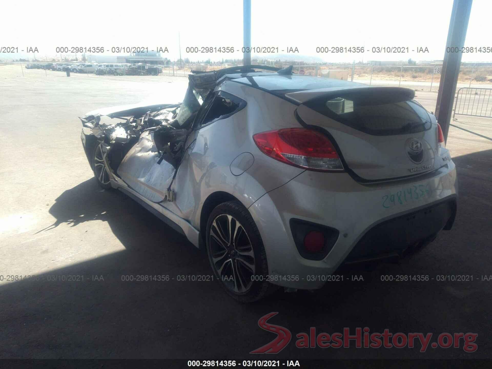 KMHTC6AE6GU261455 2016 HYUNDAI VELOSTER