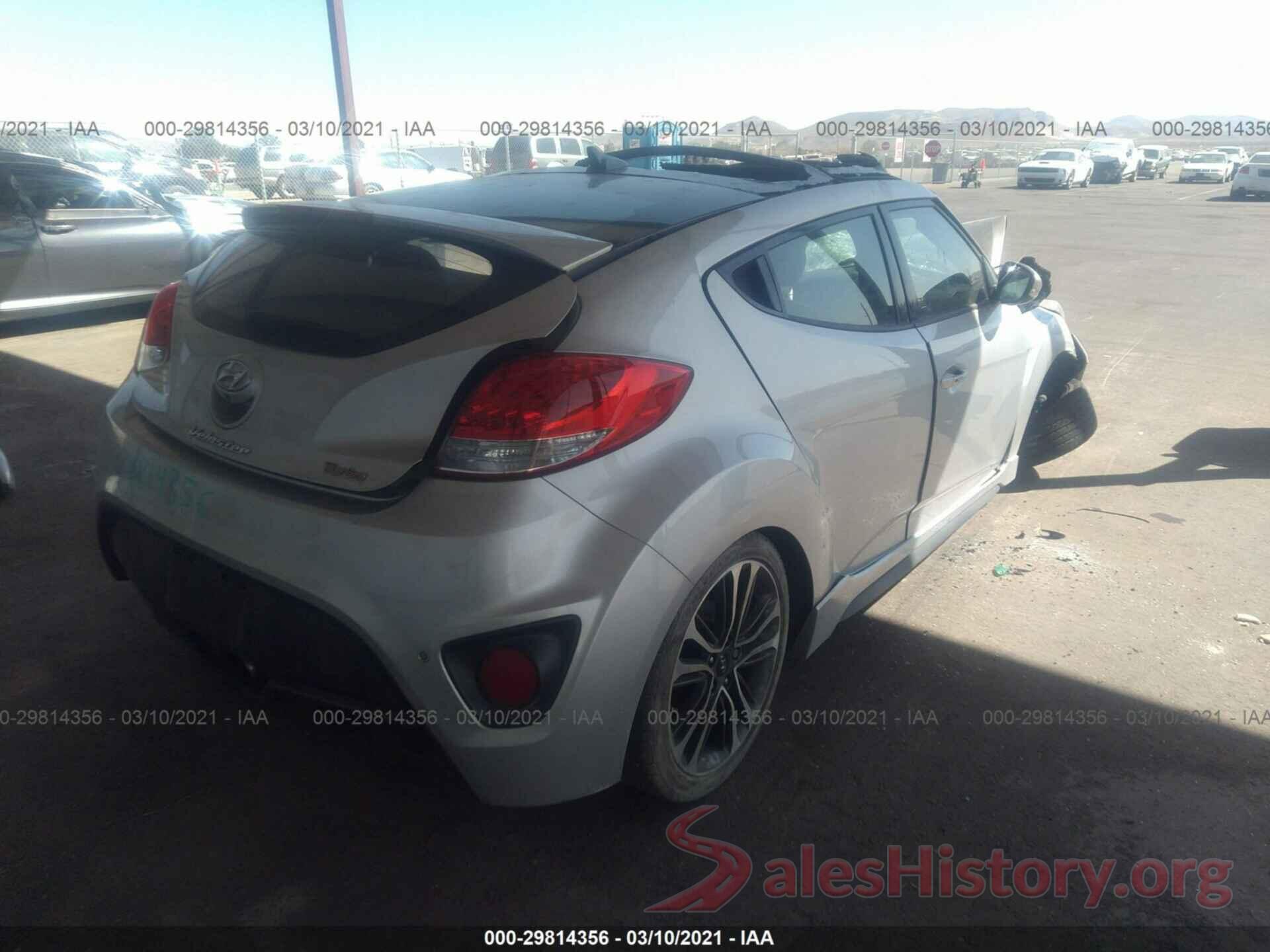 KMHTC6AE6GU261455 2016 HYUNDAI VELOSTER