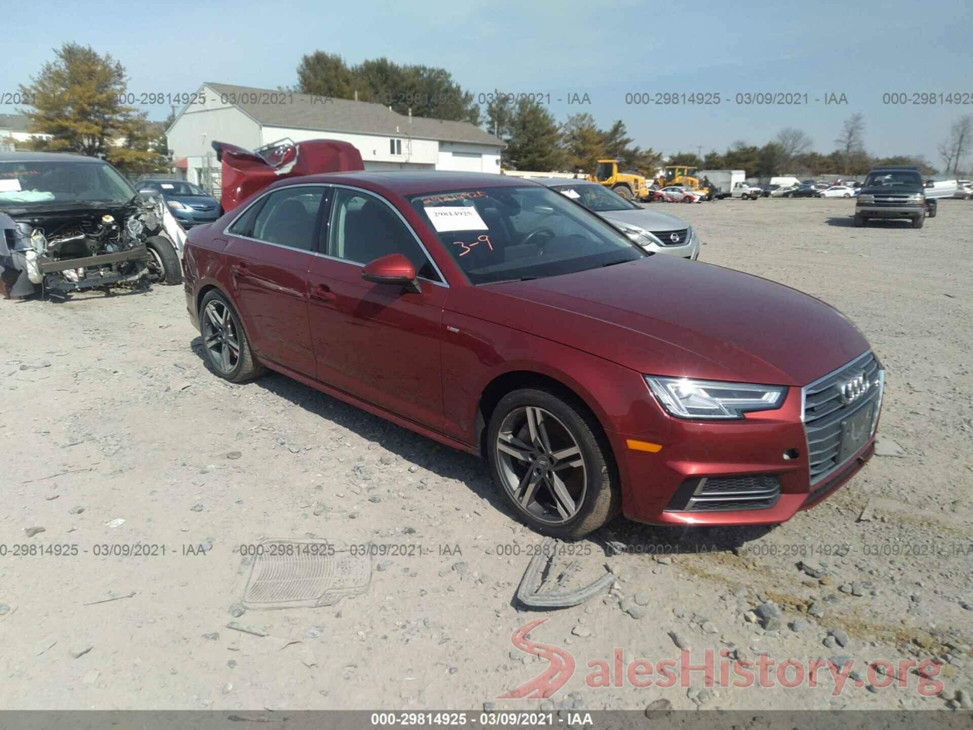 WAUENAF49JA107869 2018 AUDI A4