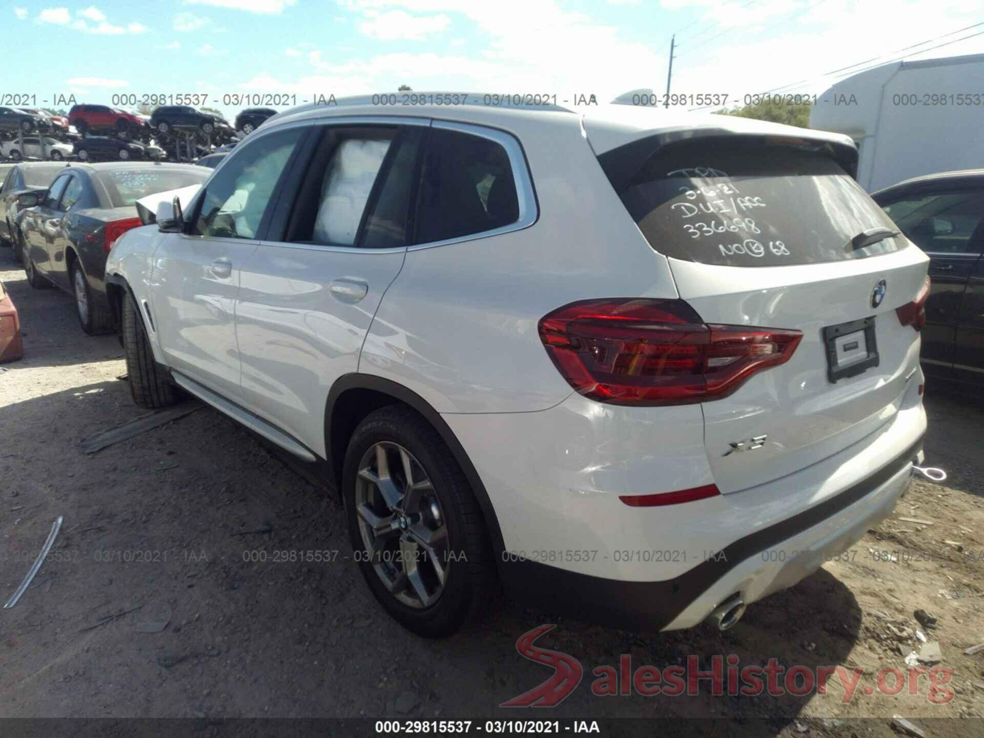 5UXTY3C05M9E68943 2021 BMW X3