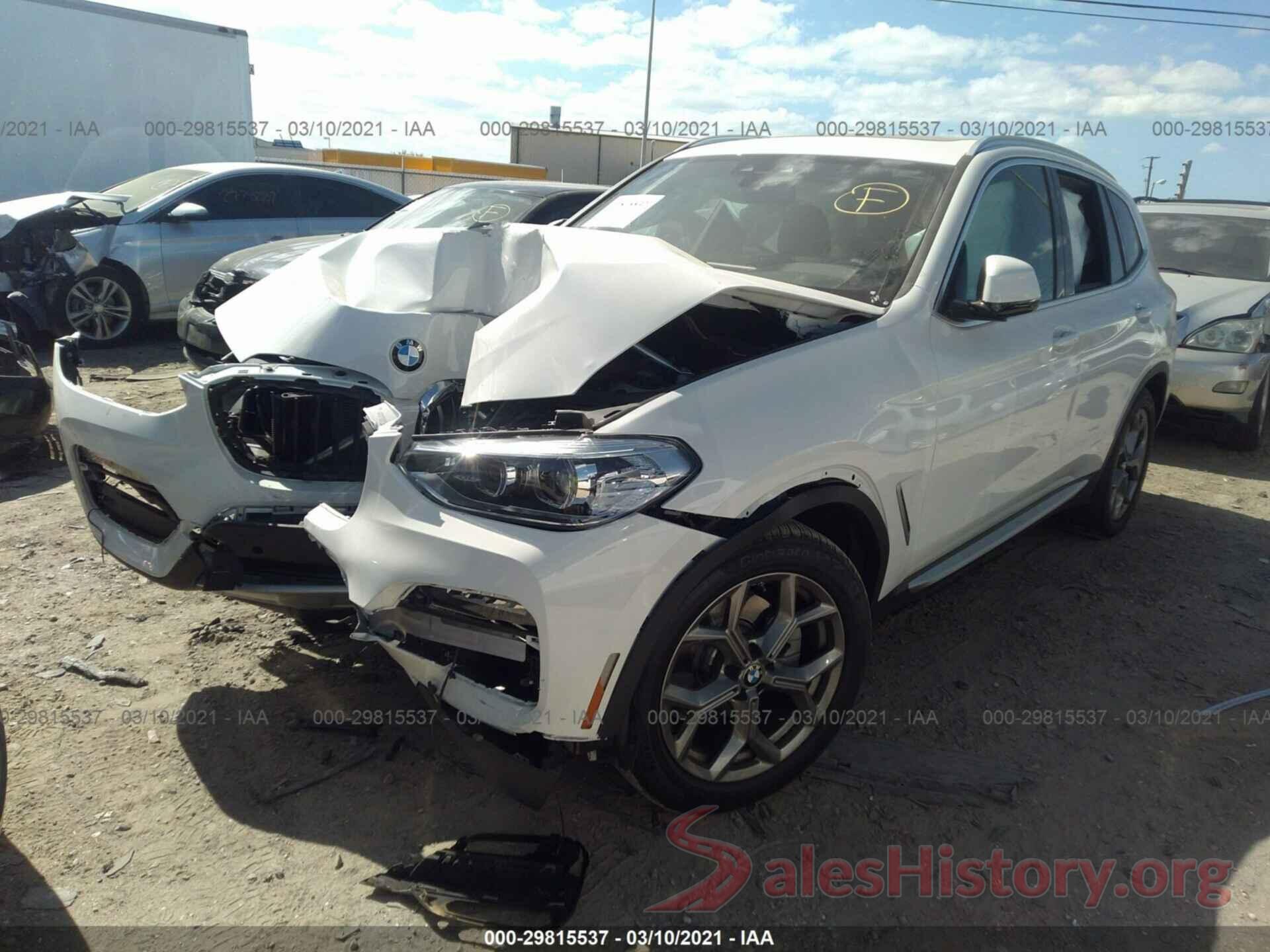 5UXTY3C05M9E68943 2021 BMW X3