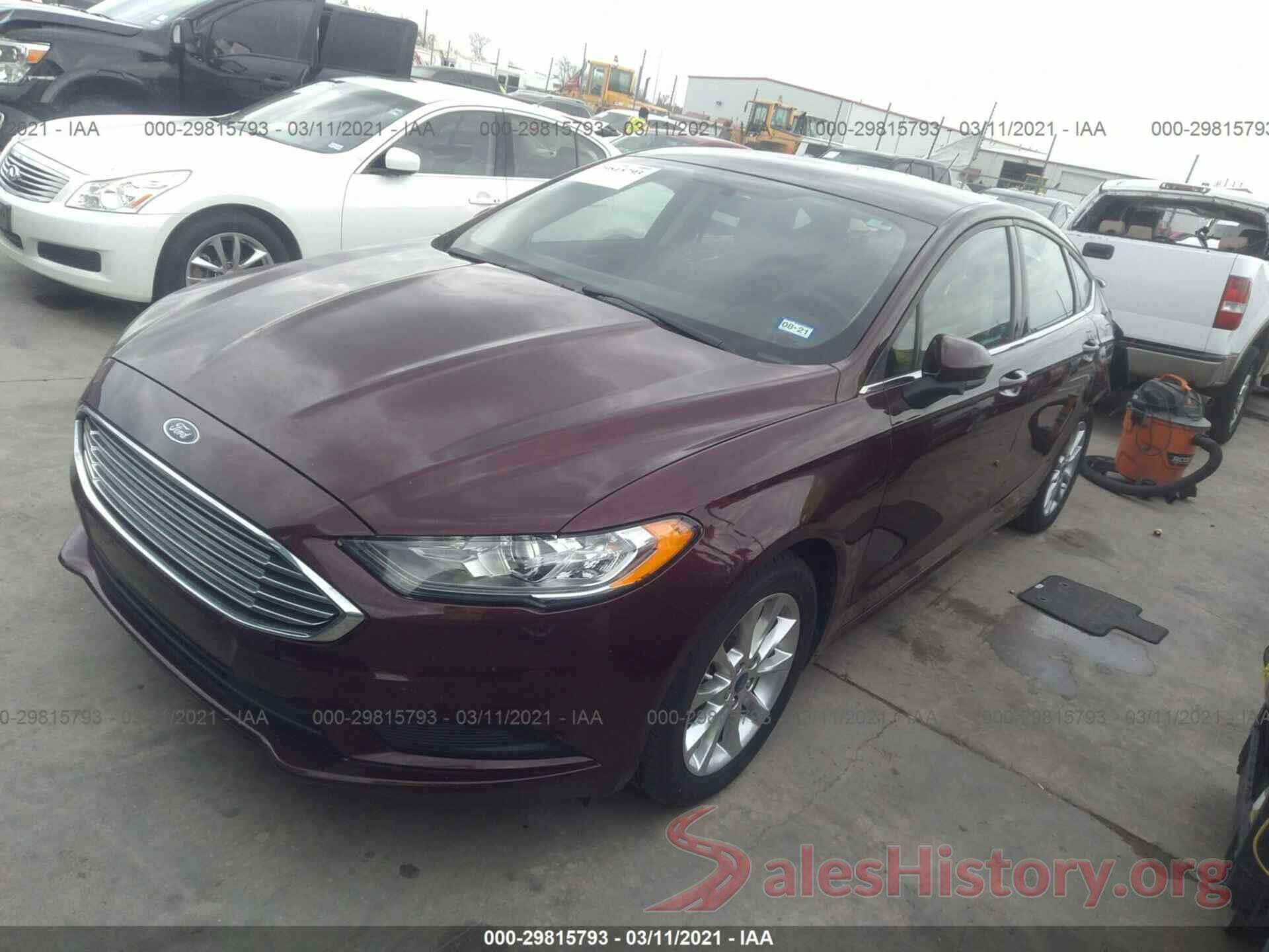 3FA6P0HD6HR240538 2017 FORD FUSION