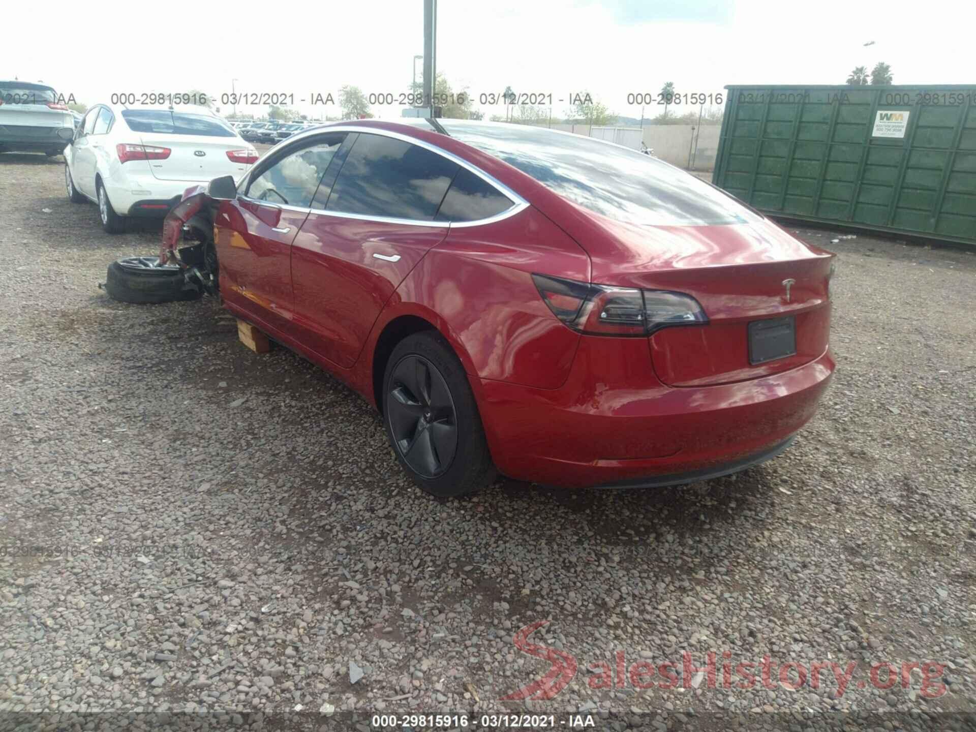 5YJ3E1EA1KF508973 2019 TESLA MODEL 3