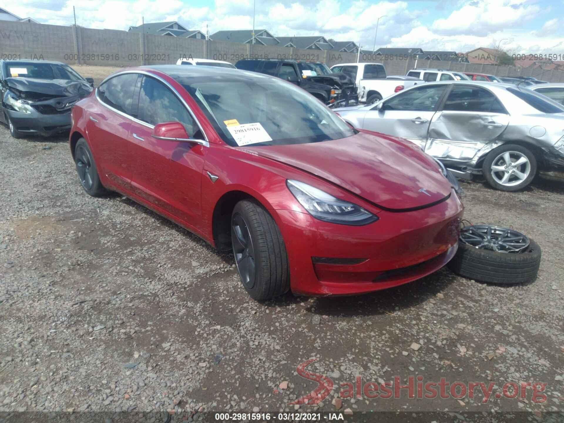 5YJ3E1EA1KF508973 2019 TESLA MODEL 3