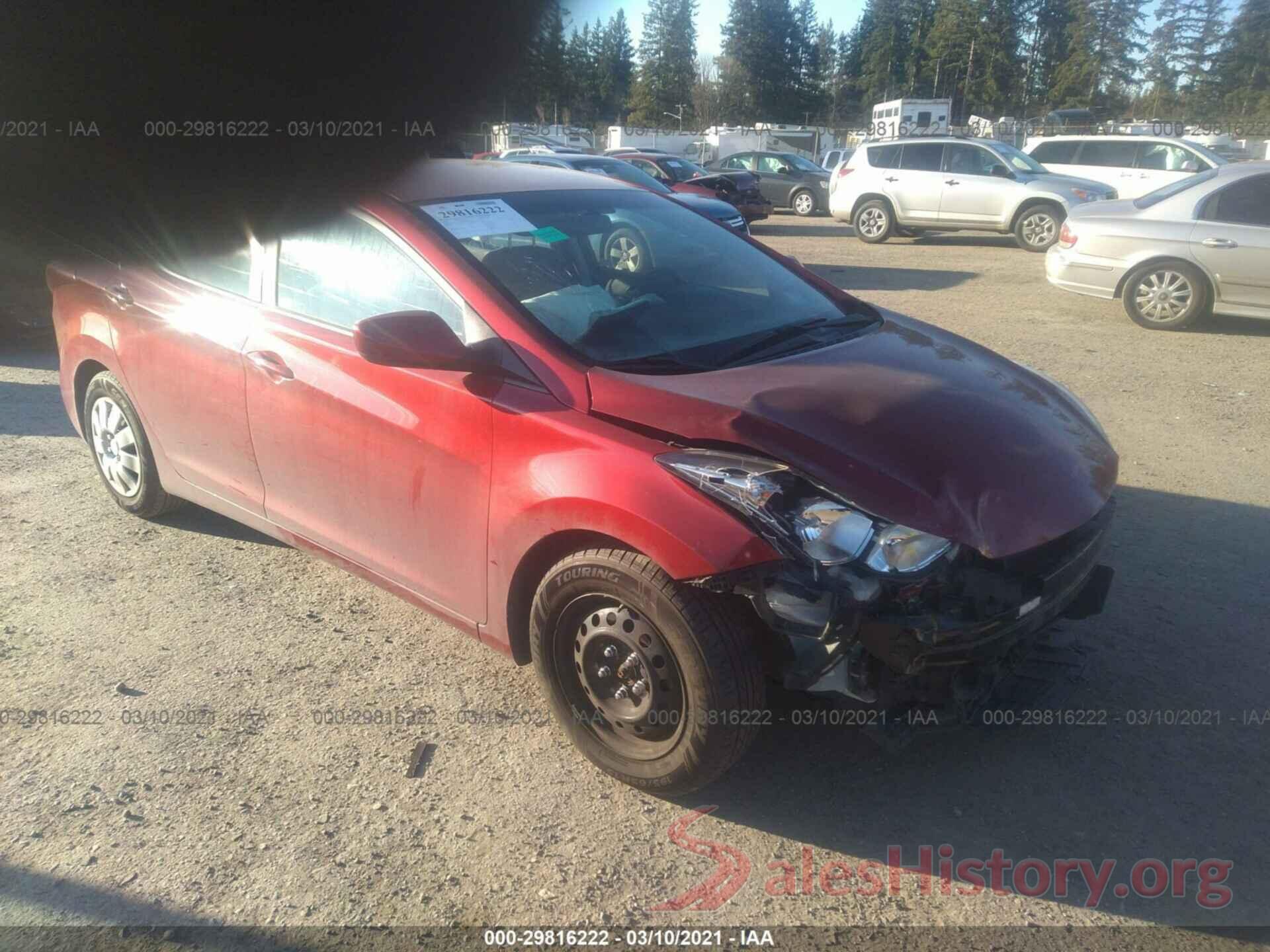 5NPDH4AE7GH700929 2016 HYUNDAI ELANTRA