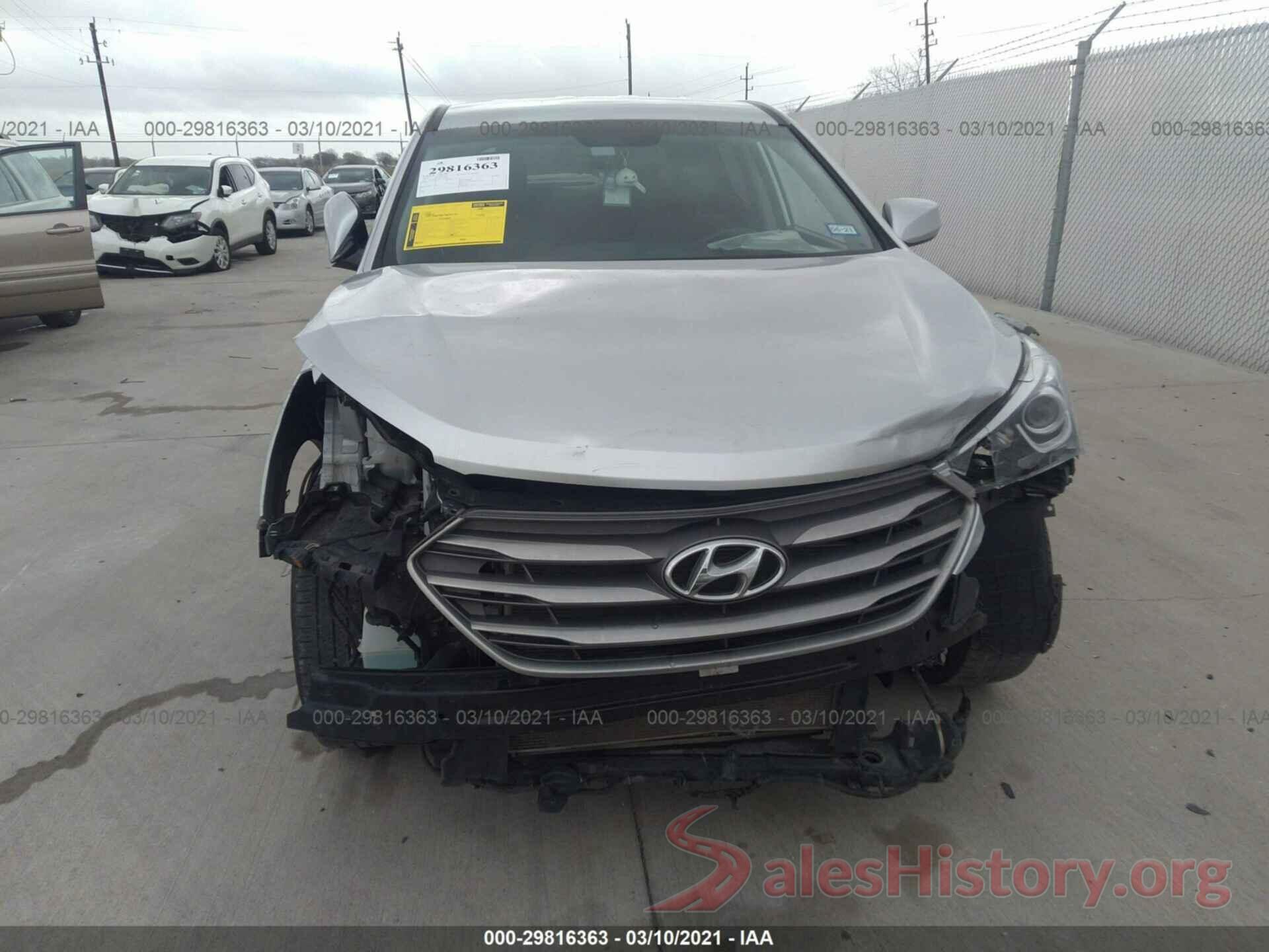 5XYZTDLB1HG456176 2017 HYUNDAI SANTA FE SPORT