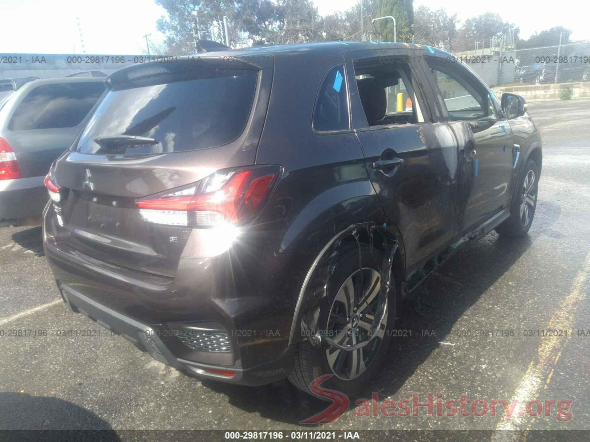 JA4AP4AU2LU002154 2020 MITSUBISHI OUTLANDER SPORT