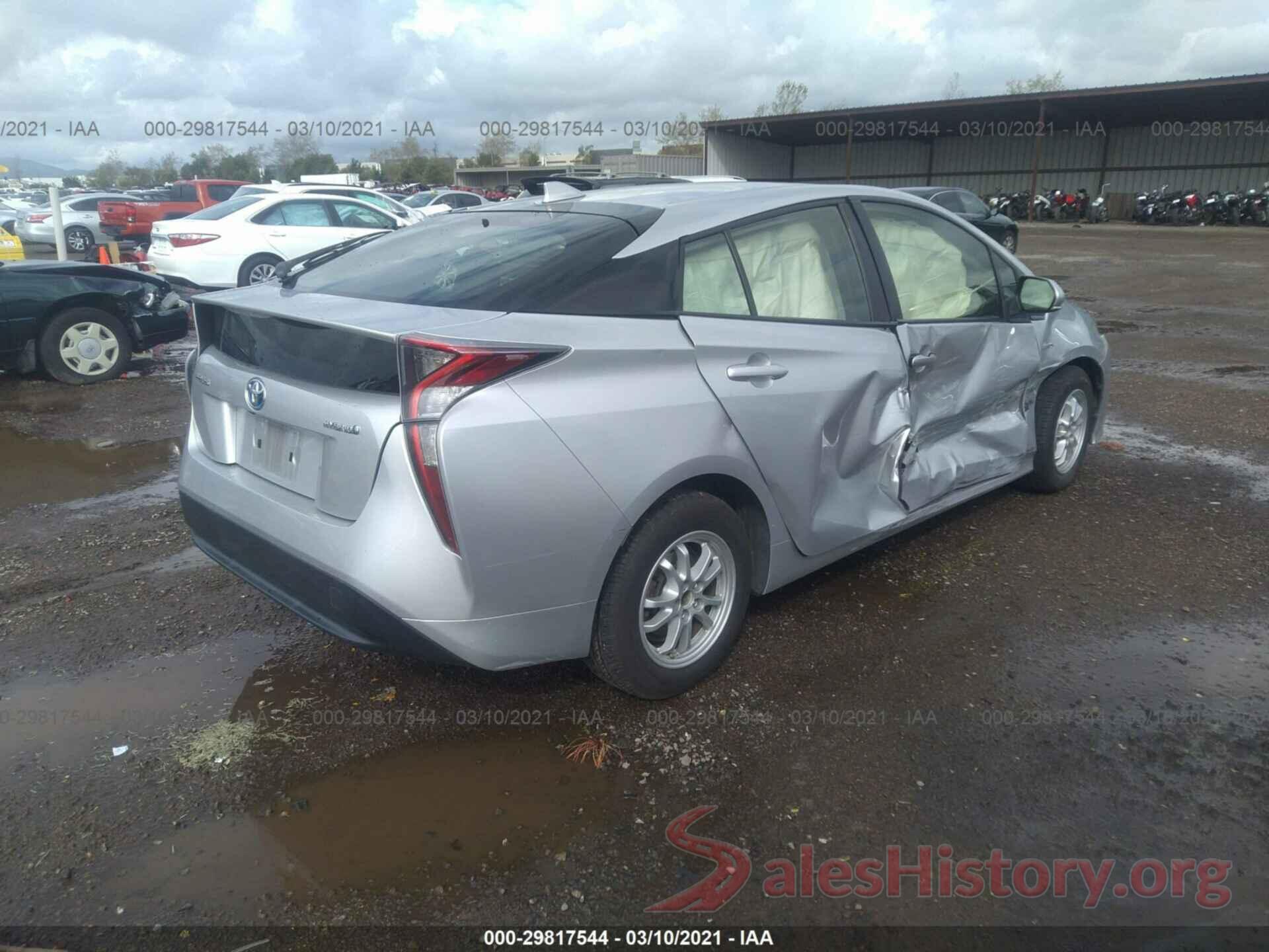 JTDKBRFU2G3005159 2016 TOYOTA PRIUS