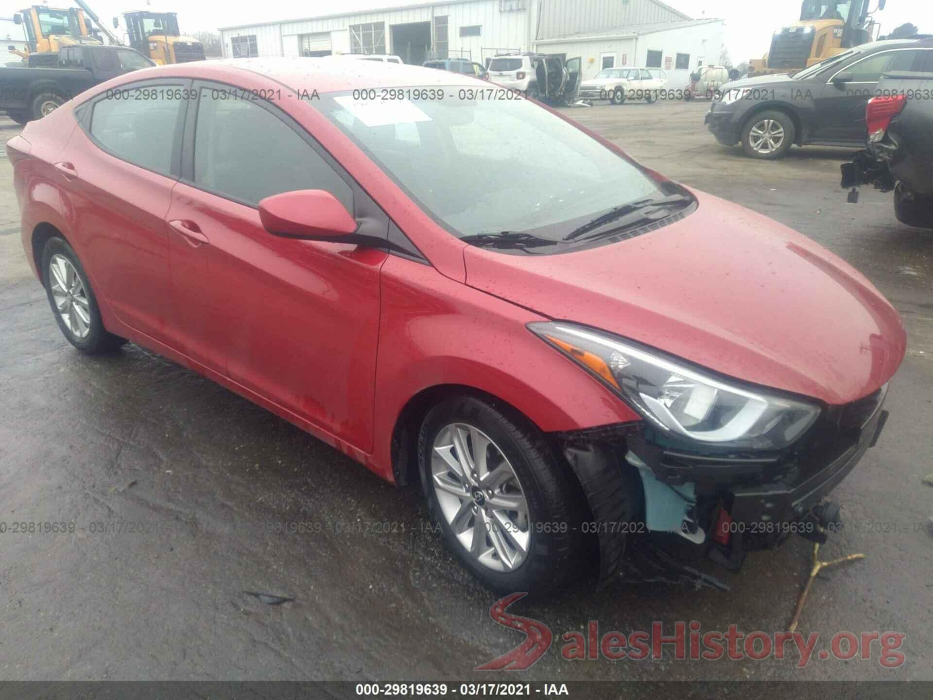 KMHDH4AE3GU541425 2016 HYUNDAI ELANTRA