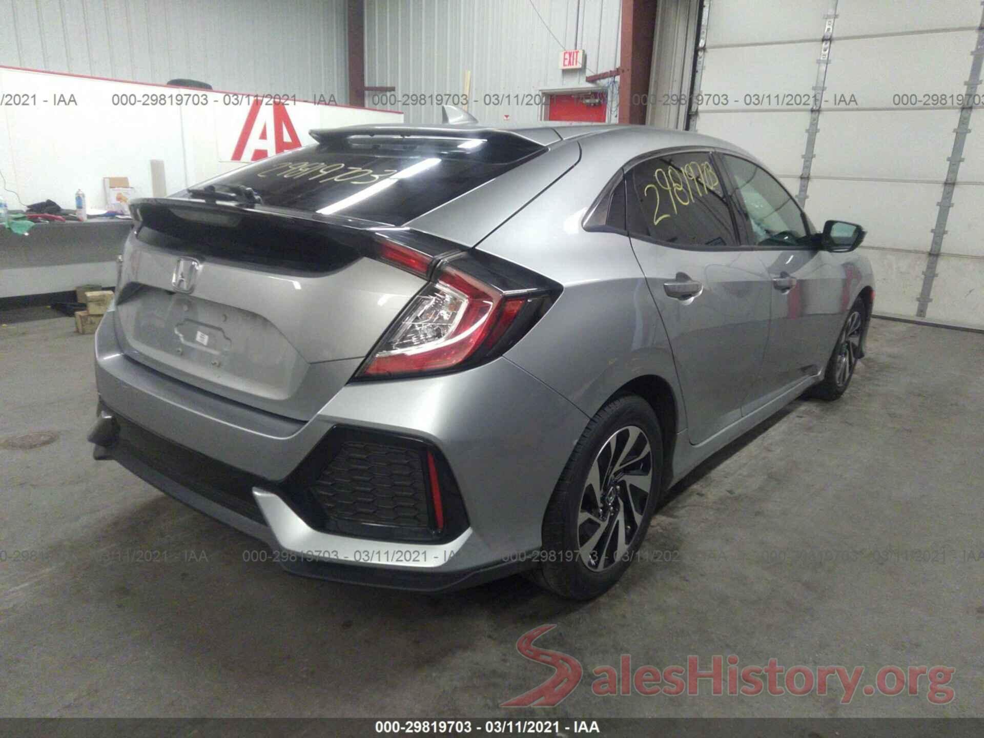 SHHFK7H21HU406674 2017 HONDA CIVIC HATCHBACK