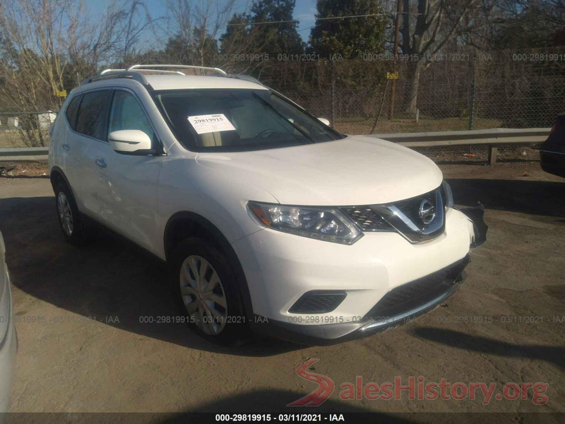 5N1AT2MV7GC843467 2016 NISSAN ROGUE